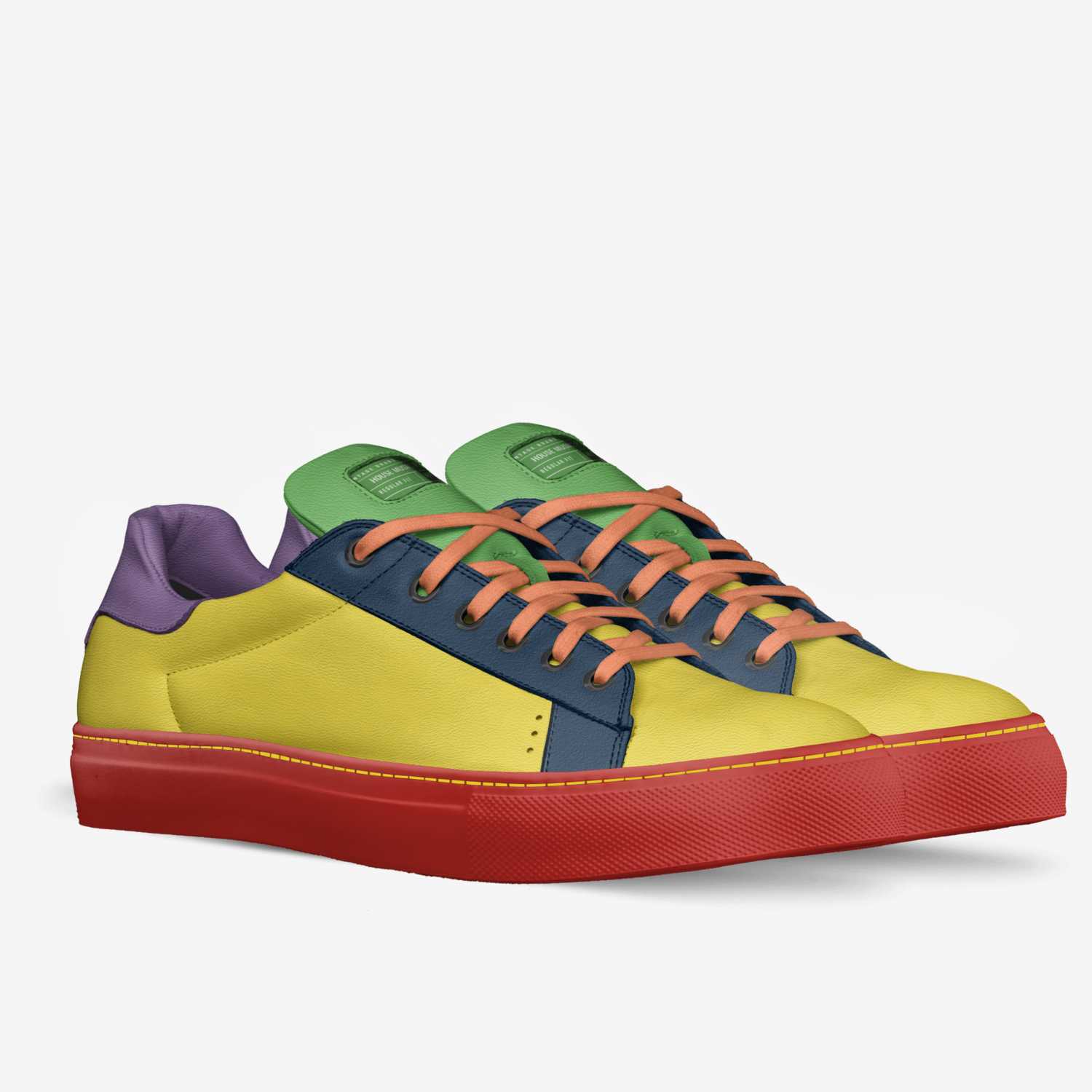 House Music, Pride custom made in Italy shoes by The Diva Lyn Hicks | Double view