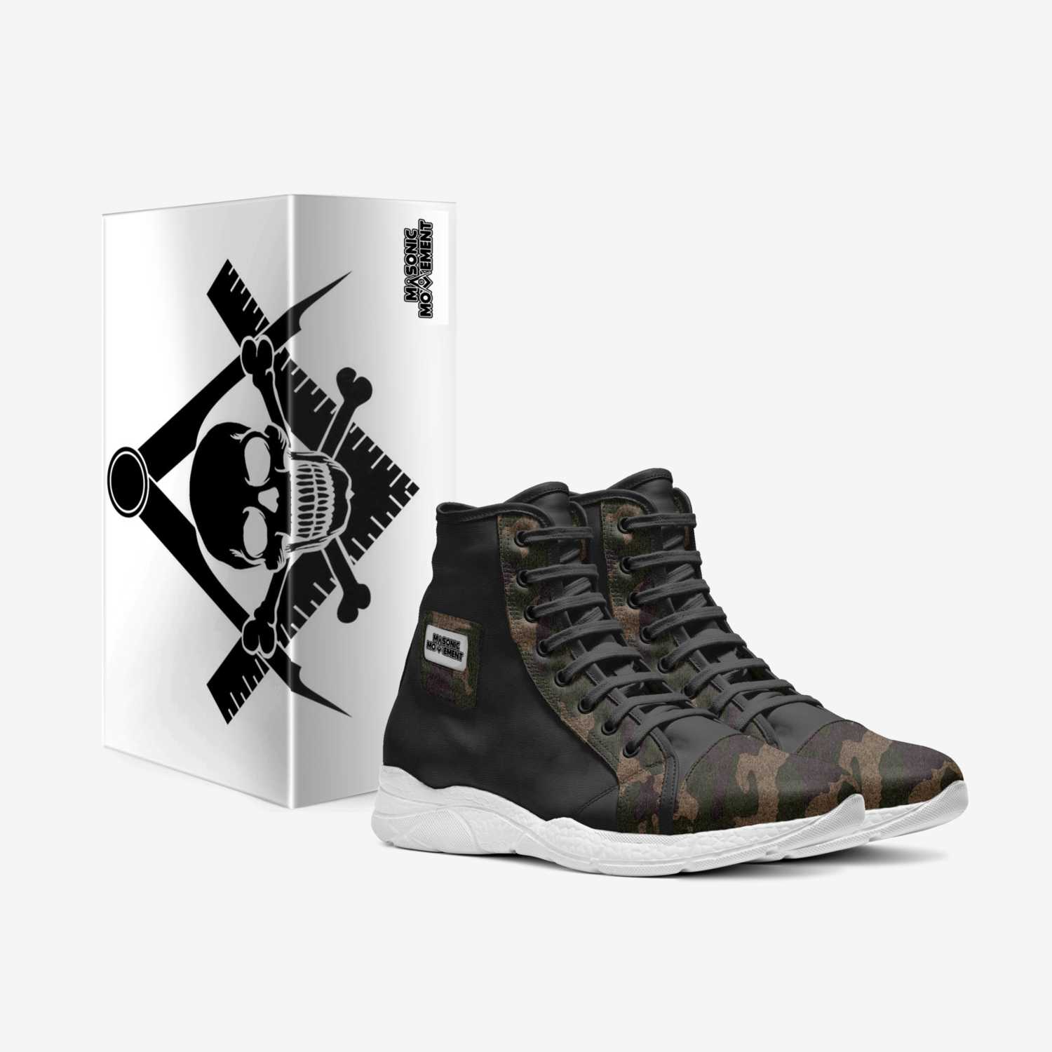 Masonic Movement custom made in Italy shoes by James Thomas | Box view