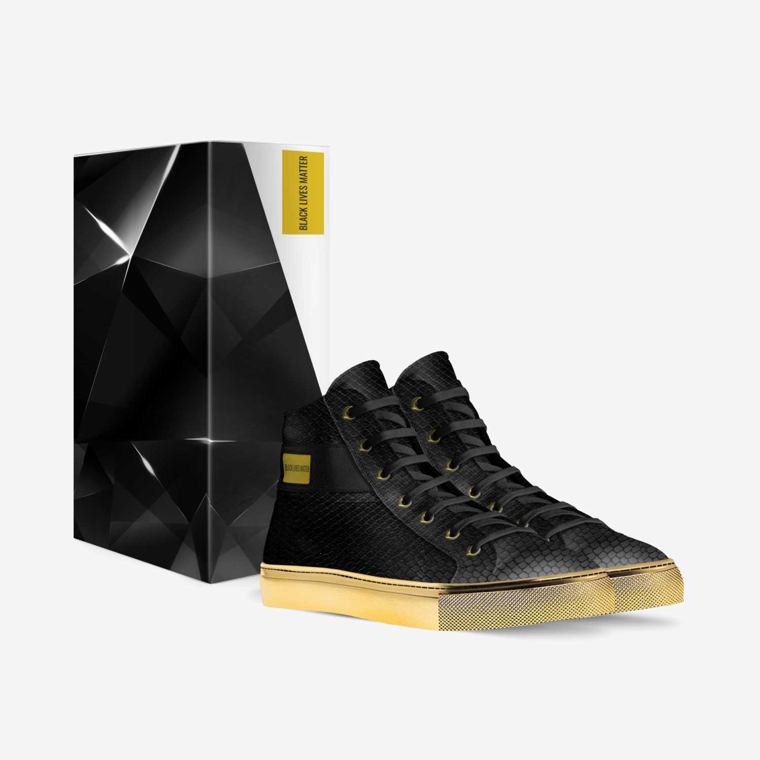 BLACK LIVE MATTER custom made in Italy shoes by Carl Strong | Box view