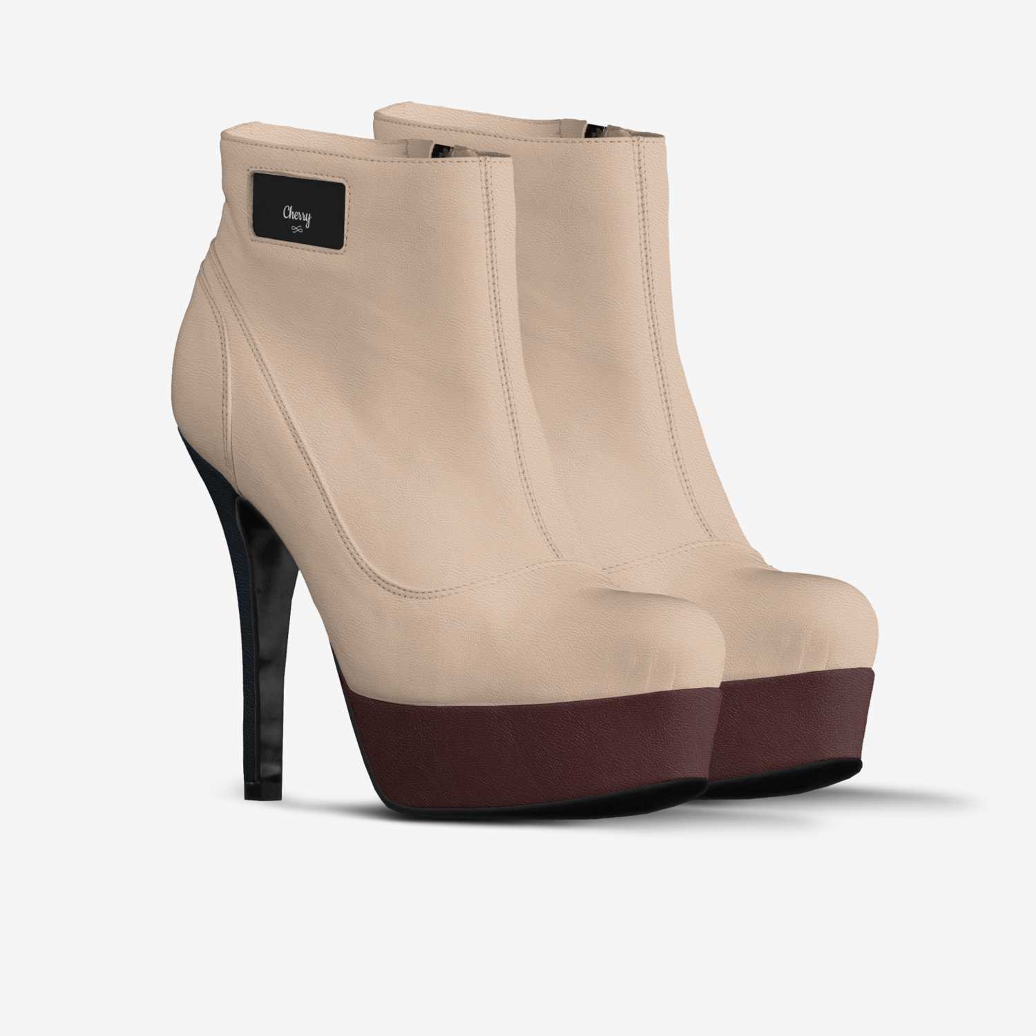 High heel custom made in Italy shoes by Naledi Mthethwa | Double view