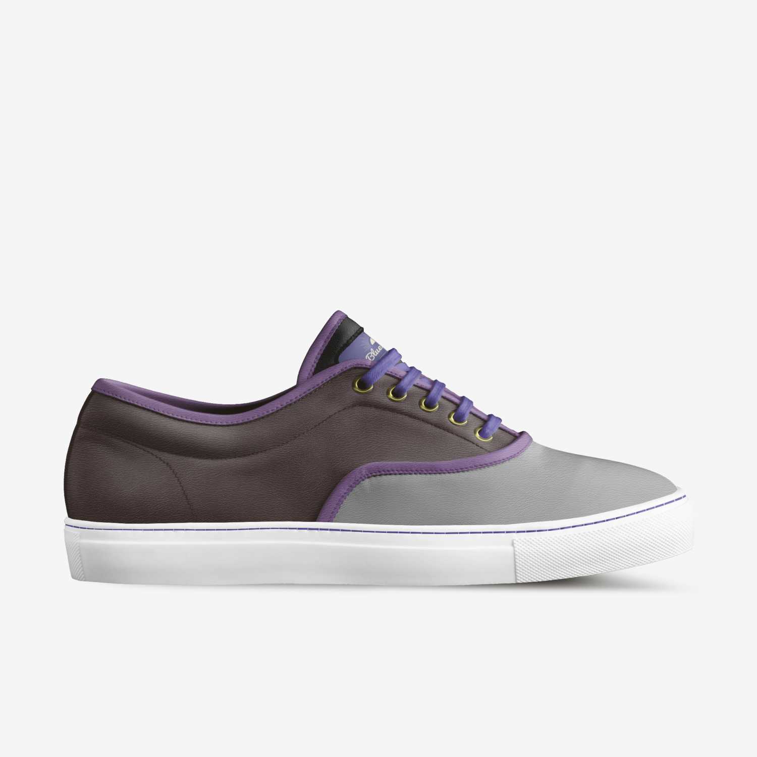 Blueberry  custom made in Italy shoes by Naledi Mthethwa | Side view