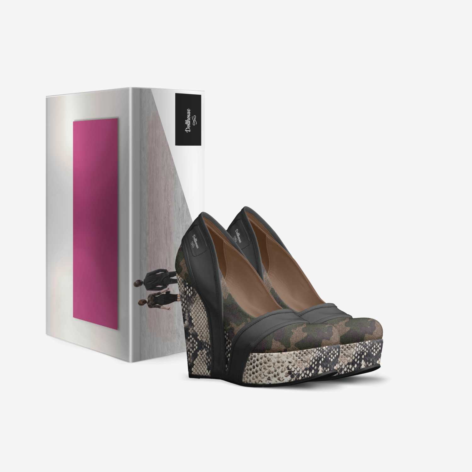 Dollhouse  custom made in Italy shoes by Zakareeya Gregory | Box view