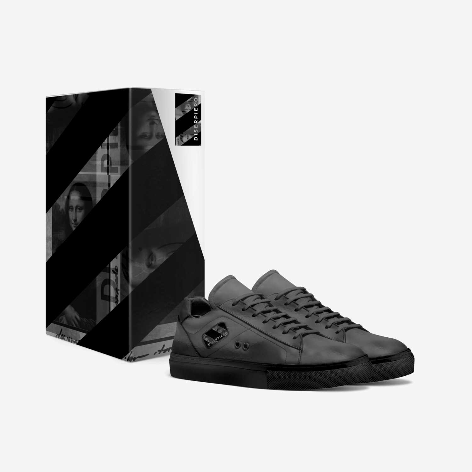 BLACK PIERO custom made in Italy shoes by Di Ser Piero | Box view