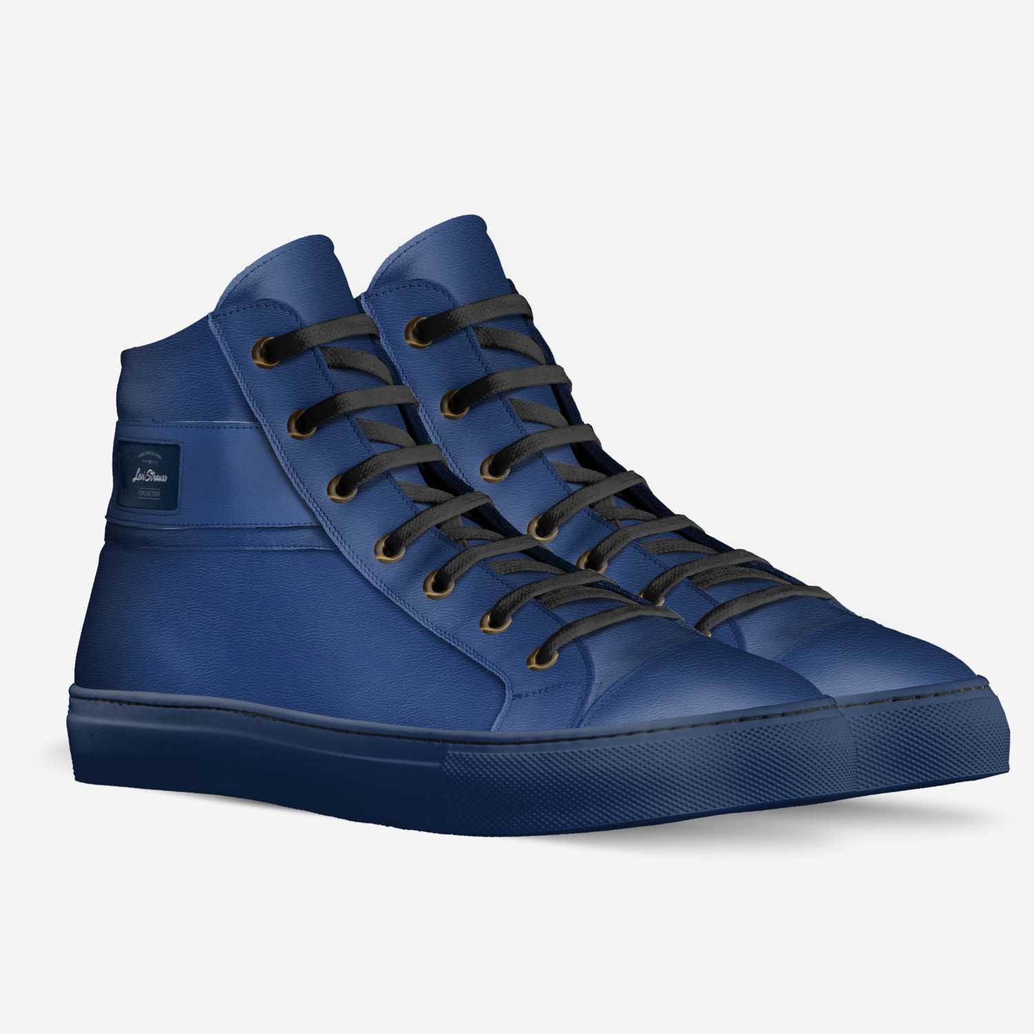 Levi Strauss custom made in Italy shoes by Malachi Sanders | Double view