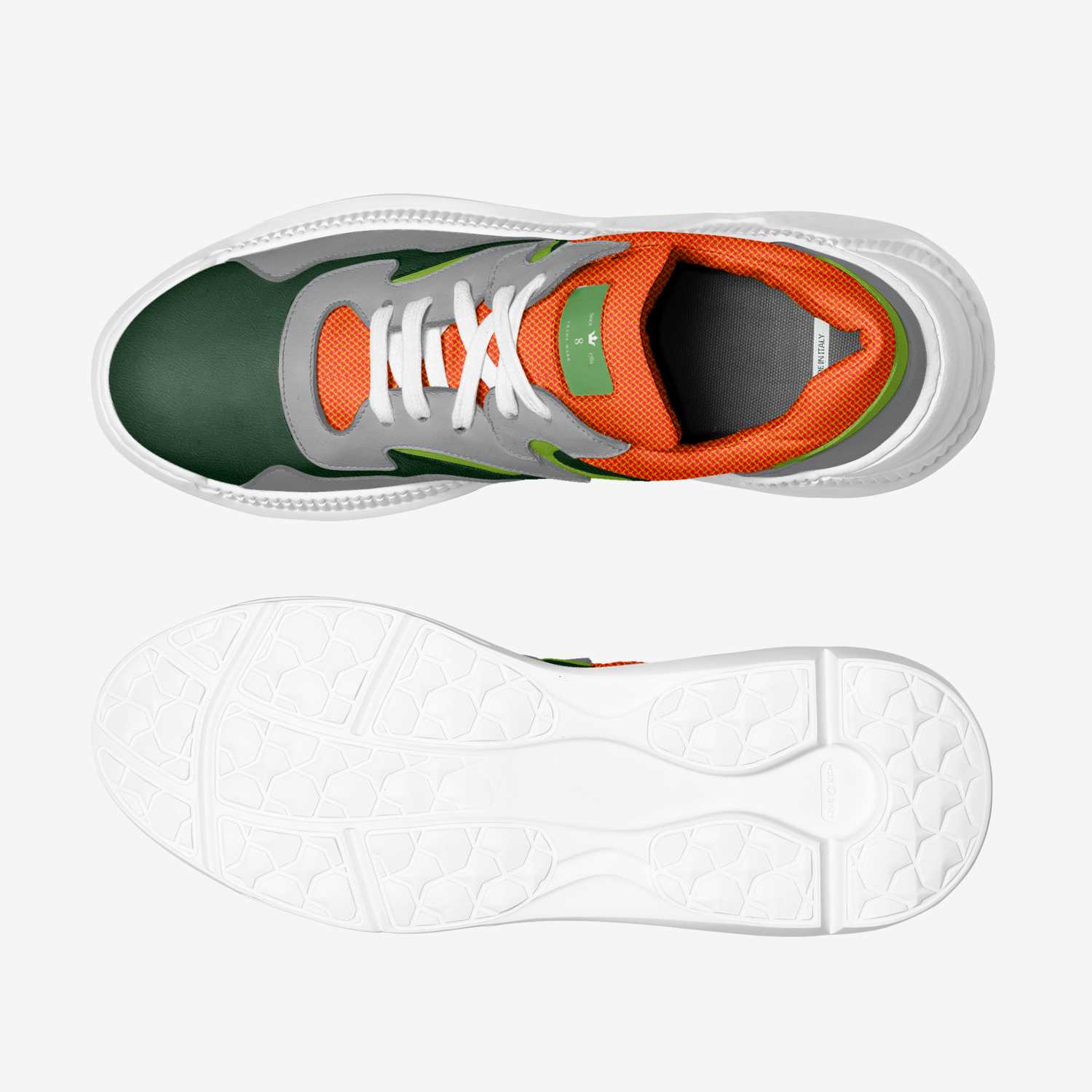 V-2 "Citrus" custom made in Italy shoes by King David Smith Ii | Top view