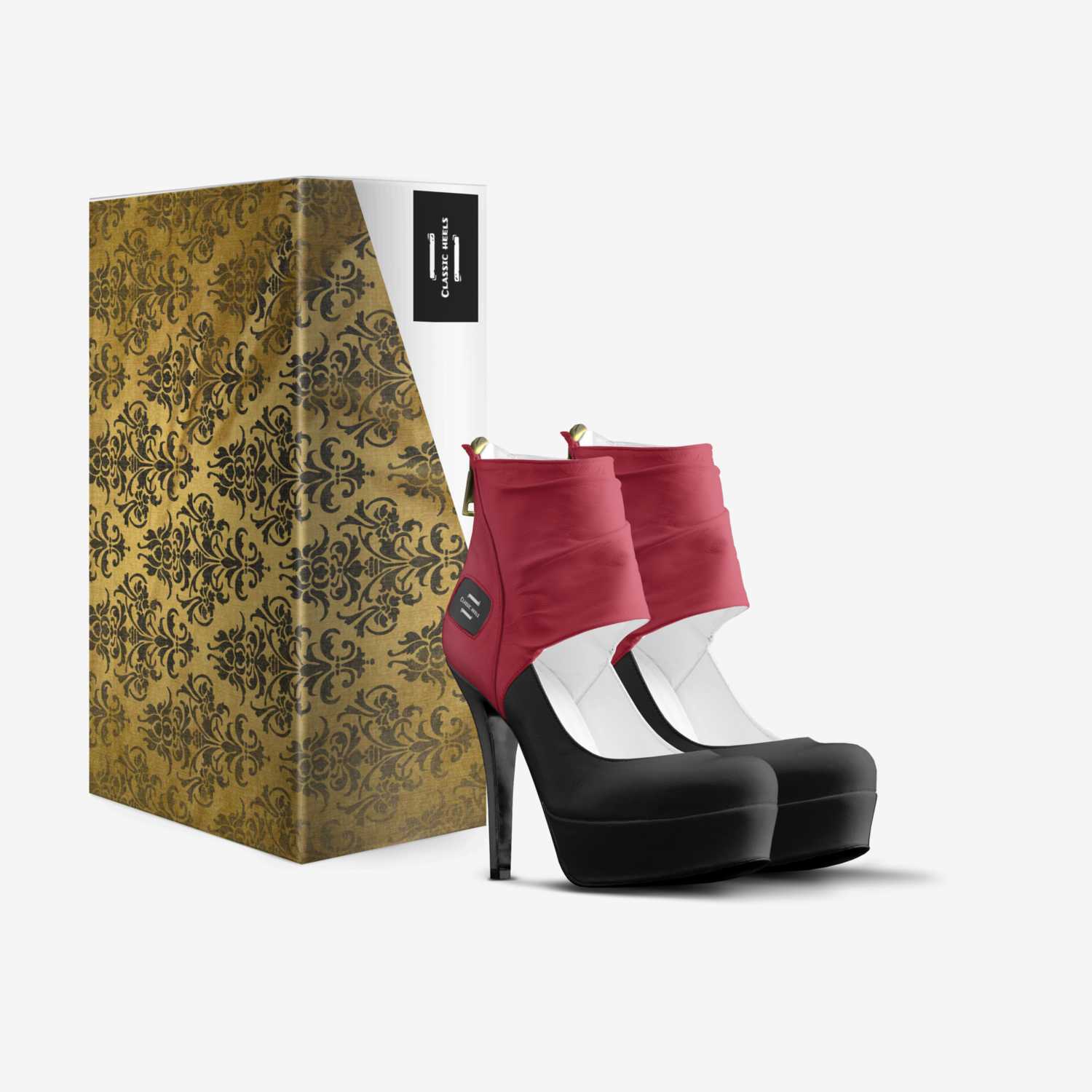 Classic heels custom made in Italy shoes by Carson Wyman | Box view