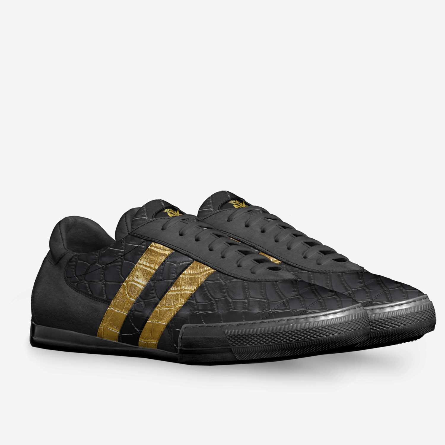 Blac custom made in Italy shoes by Rudolph Rothwell Iii | Double view