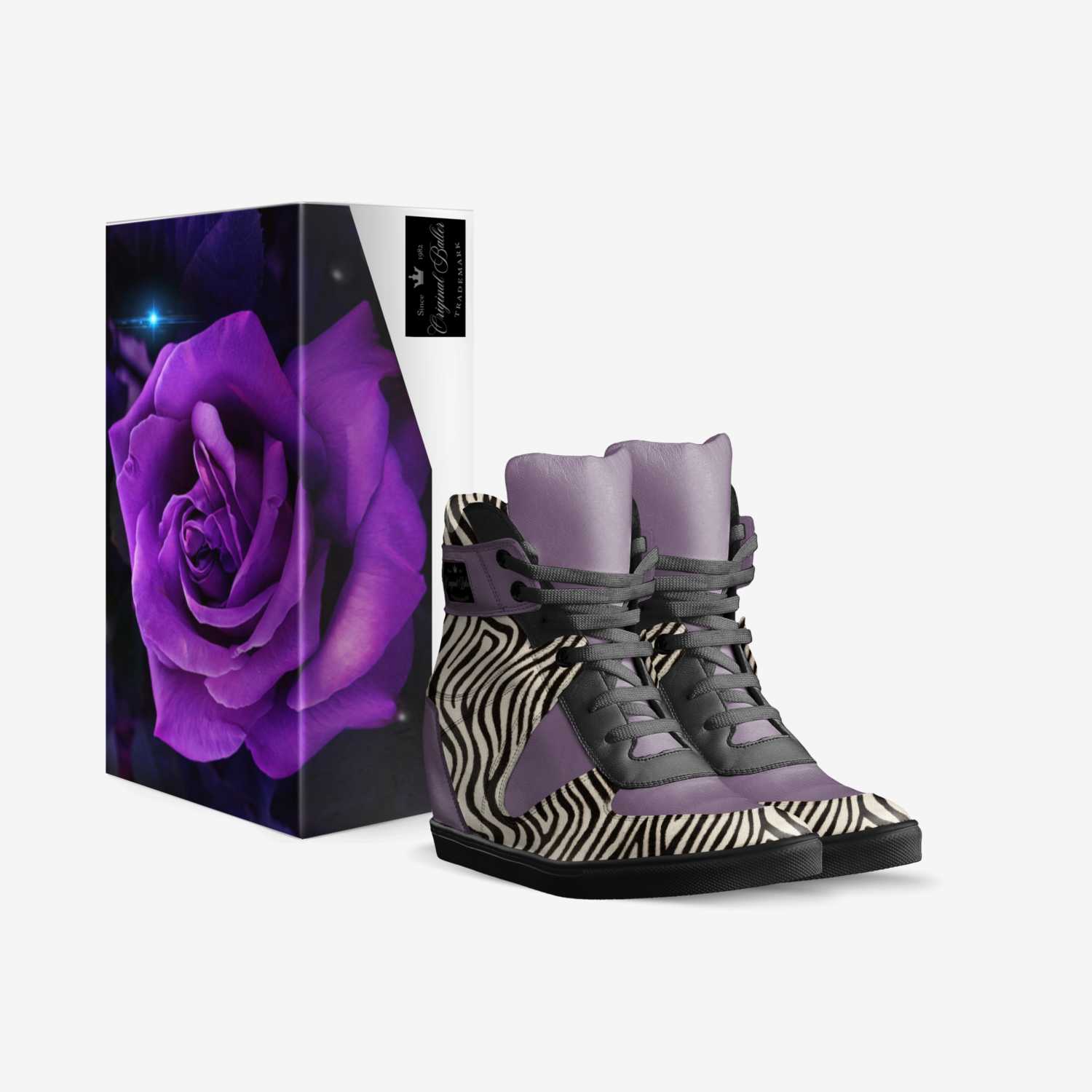 Purple Rose 16 custom made in Italy shoes by D. Heath | Box view