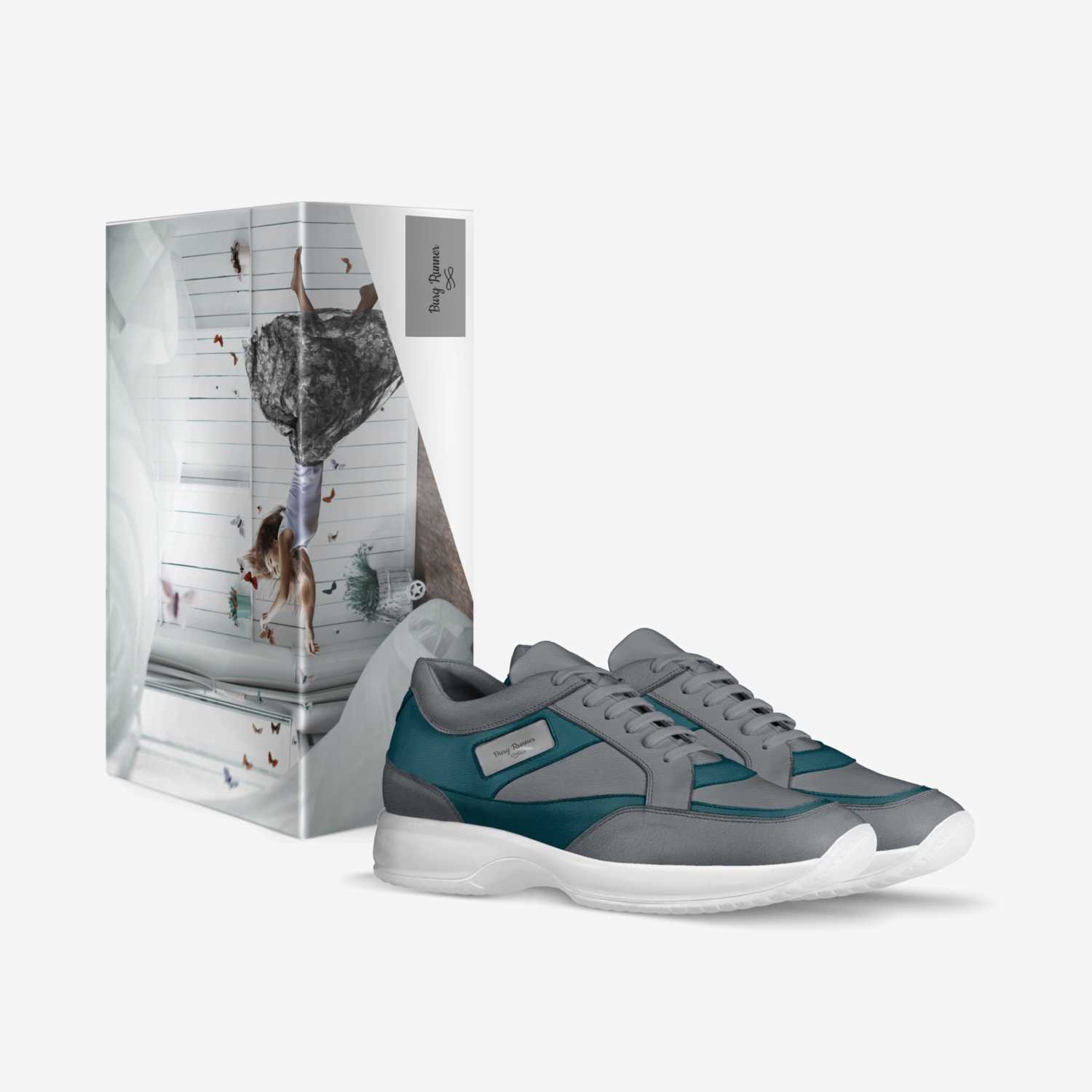 Burg Runner  custom made in Italy shoes by Reginald Rittenburg | Box view