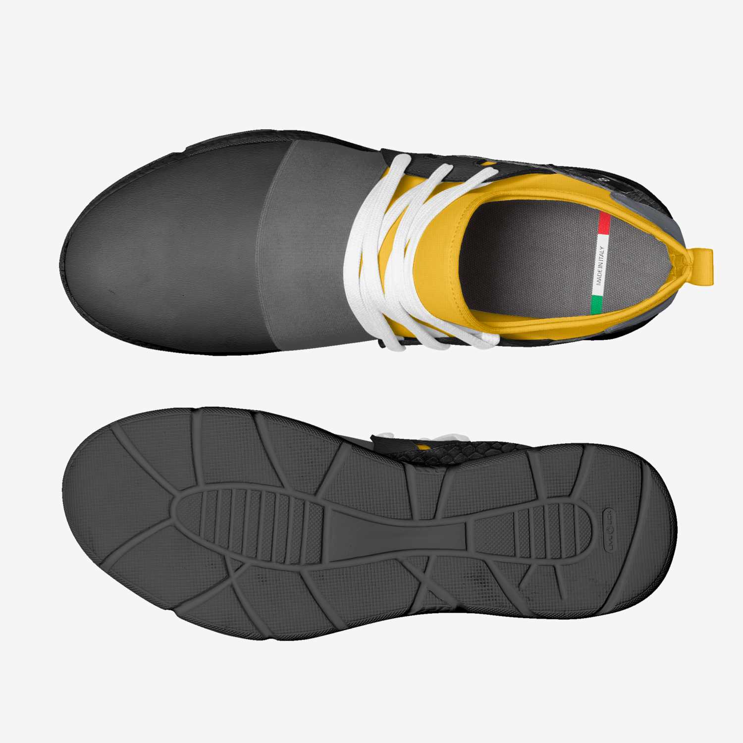 V-1 "Reptile" custom made in Italy shoes by King David Smith Ii | Top view