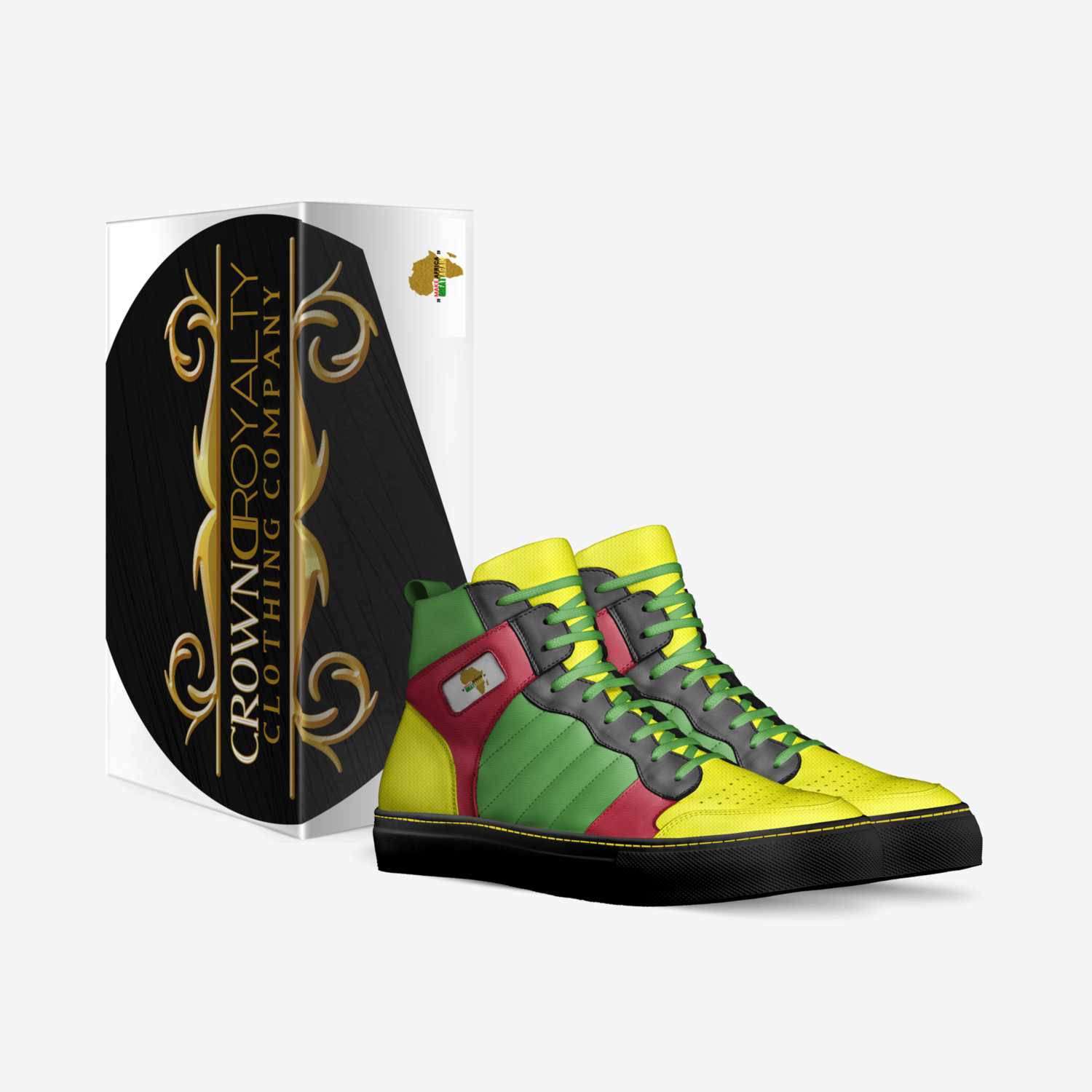 Sport Afrika  custom made in Italy shoes by Jessica Lewis | Box view