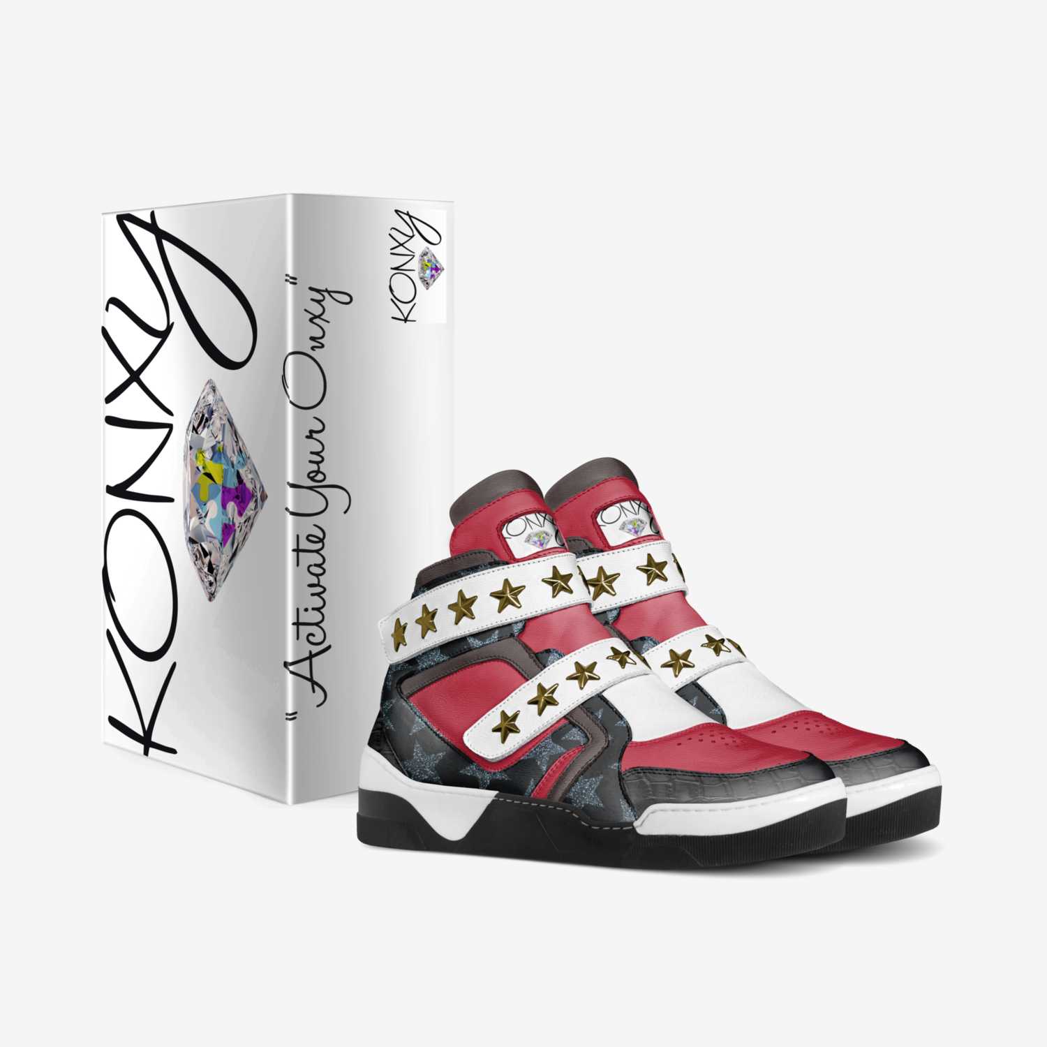 Konxy custom made in Italy shoes by Shakeisha Brown | Box view