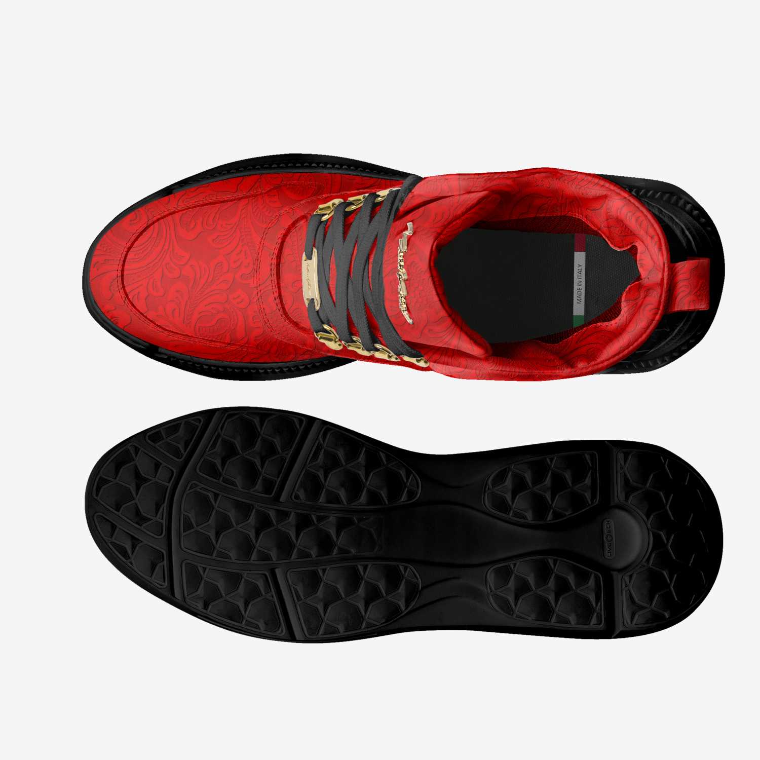Moneyatti TrapV5 custom made in Italy shoes by Moneyatti Brand | Top view