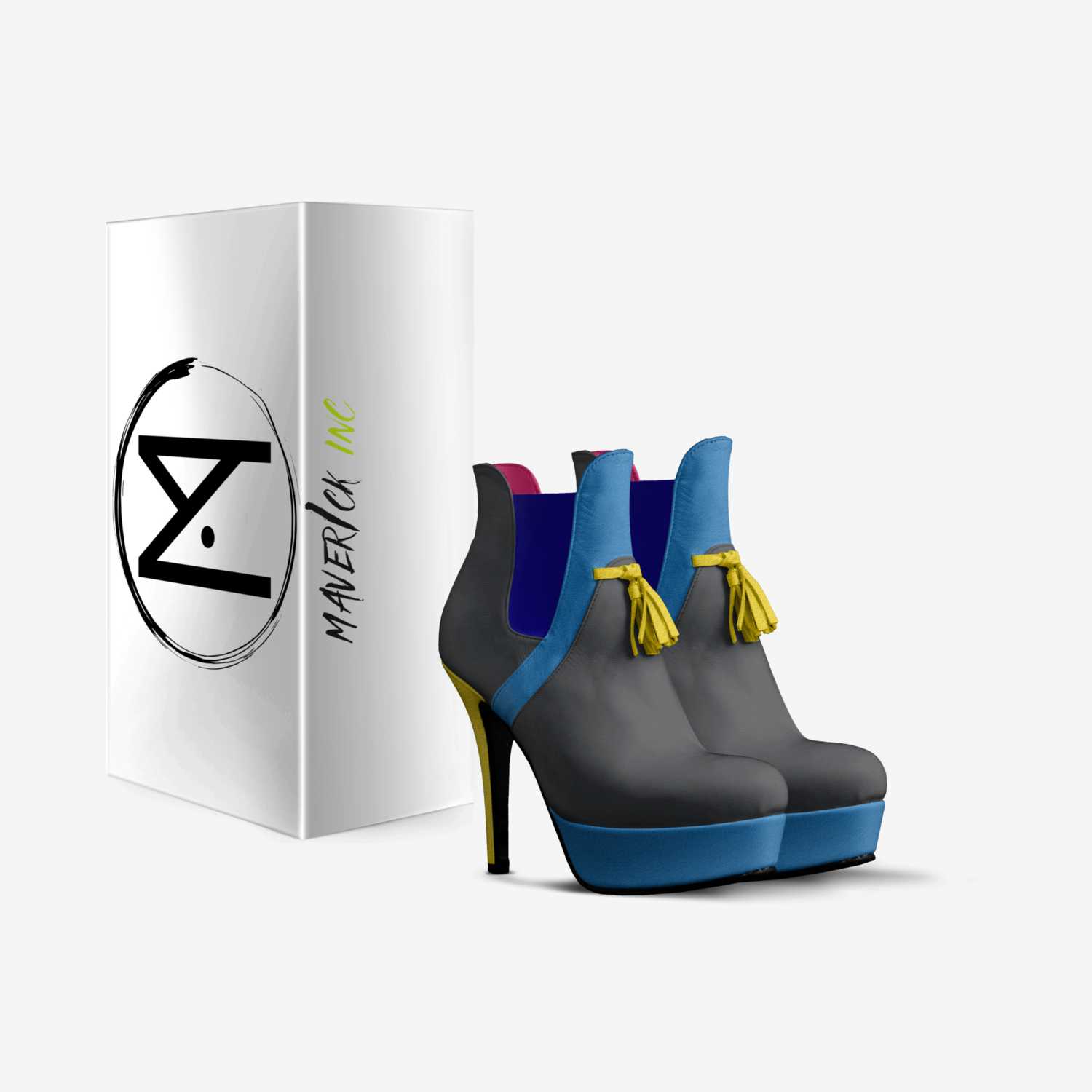 MAVERICK INC custom made in Italy shoes by Karimu Lindsey | Box view