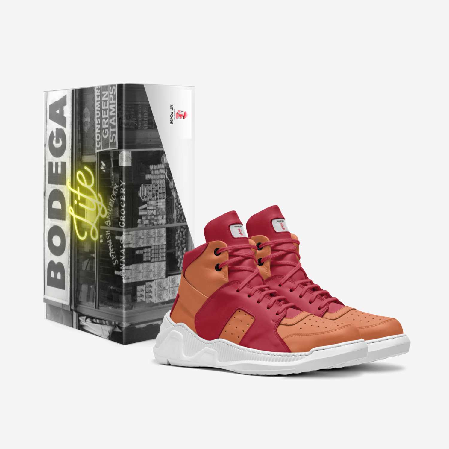 Bodega's custom made in Italy shoes by Lamont Johnson | Box view