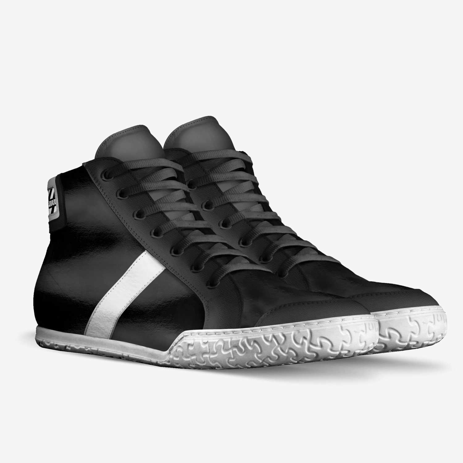 BLACK DESIGN custom made in Italy shoes by Di Ser Piero | Double view