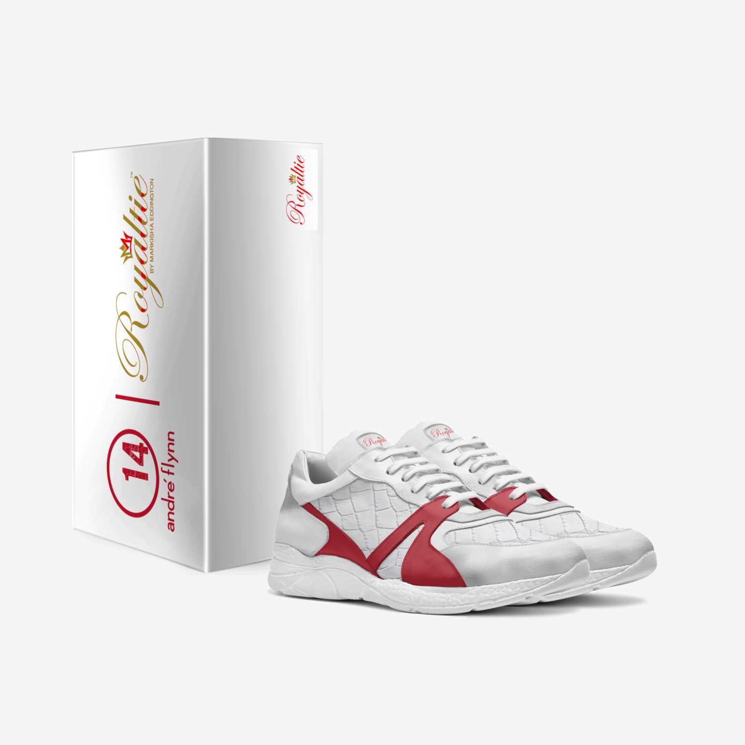 ANDRE FLYNN 14 custom made in Italy shoes by Markisha Eddington | Box view