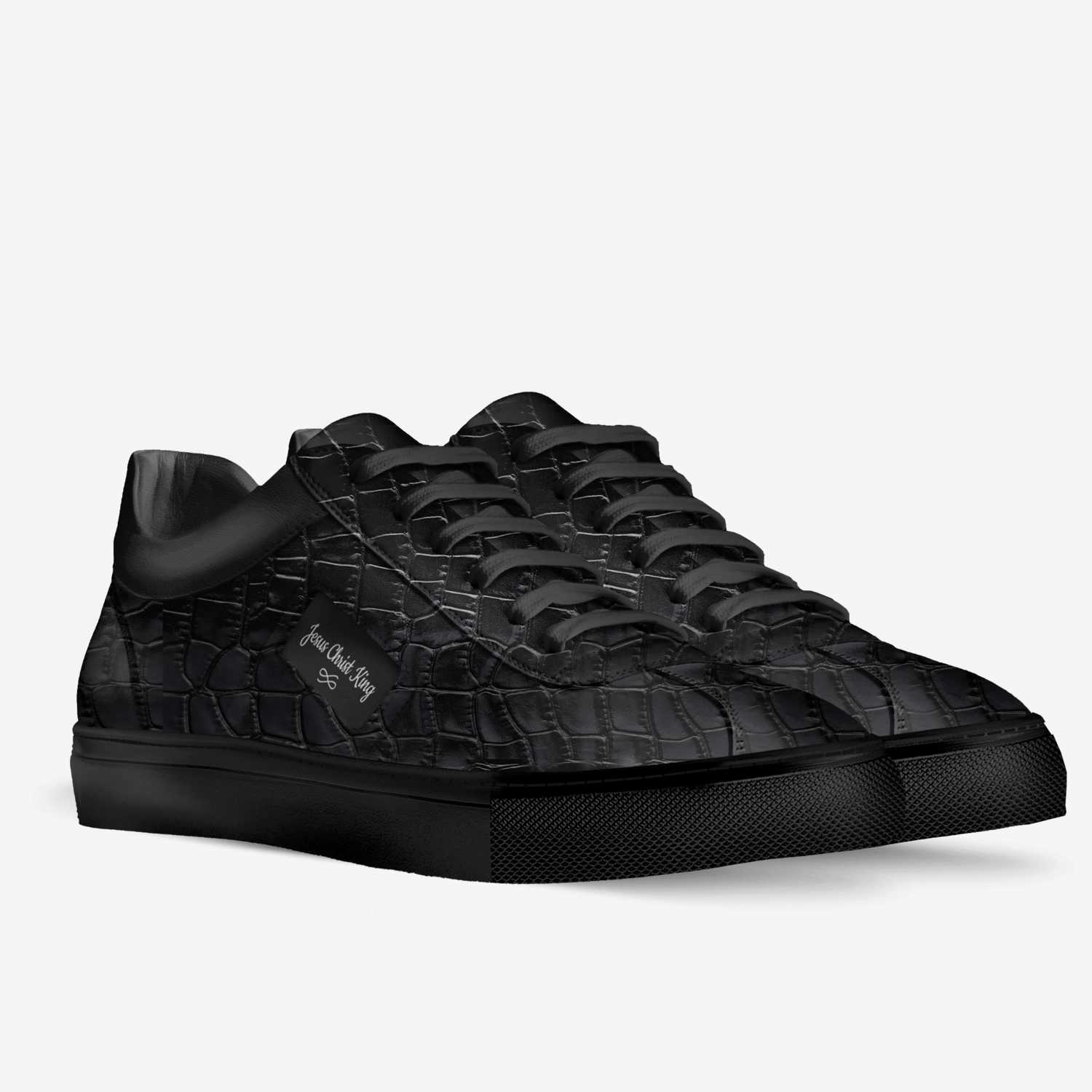 Jesus Christ King custom made in Italy shoes by Jason Maurice Riles | Double view