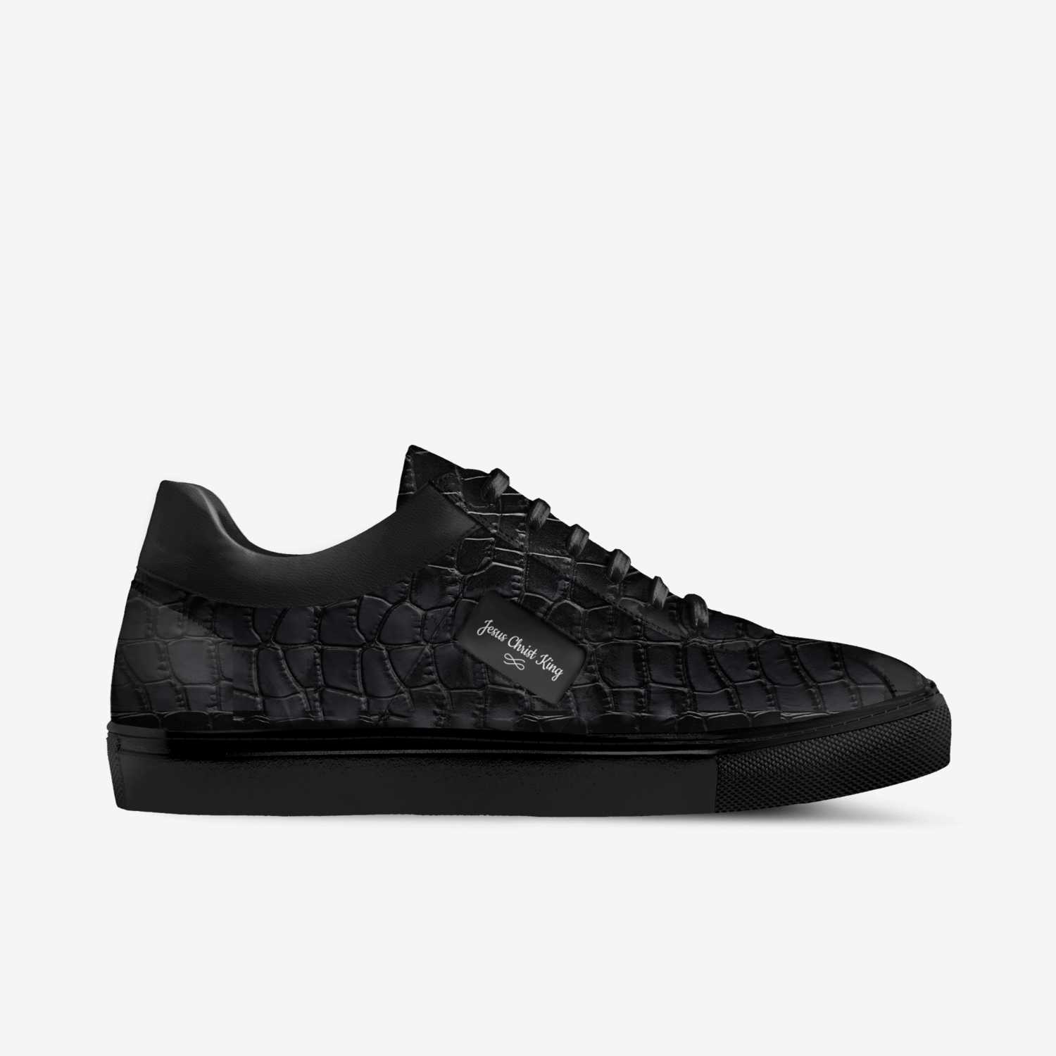Jesus Christ King custom made in Italy shoes by Jason Maurice Riles | Side view
