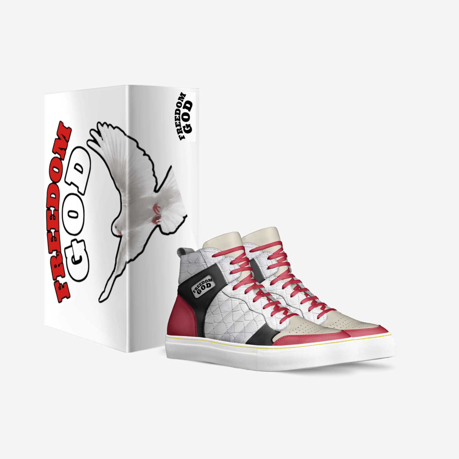 FreedomGod  custom made in Italy shoes by Hassan White | Box view