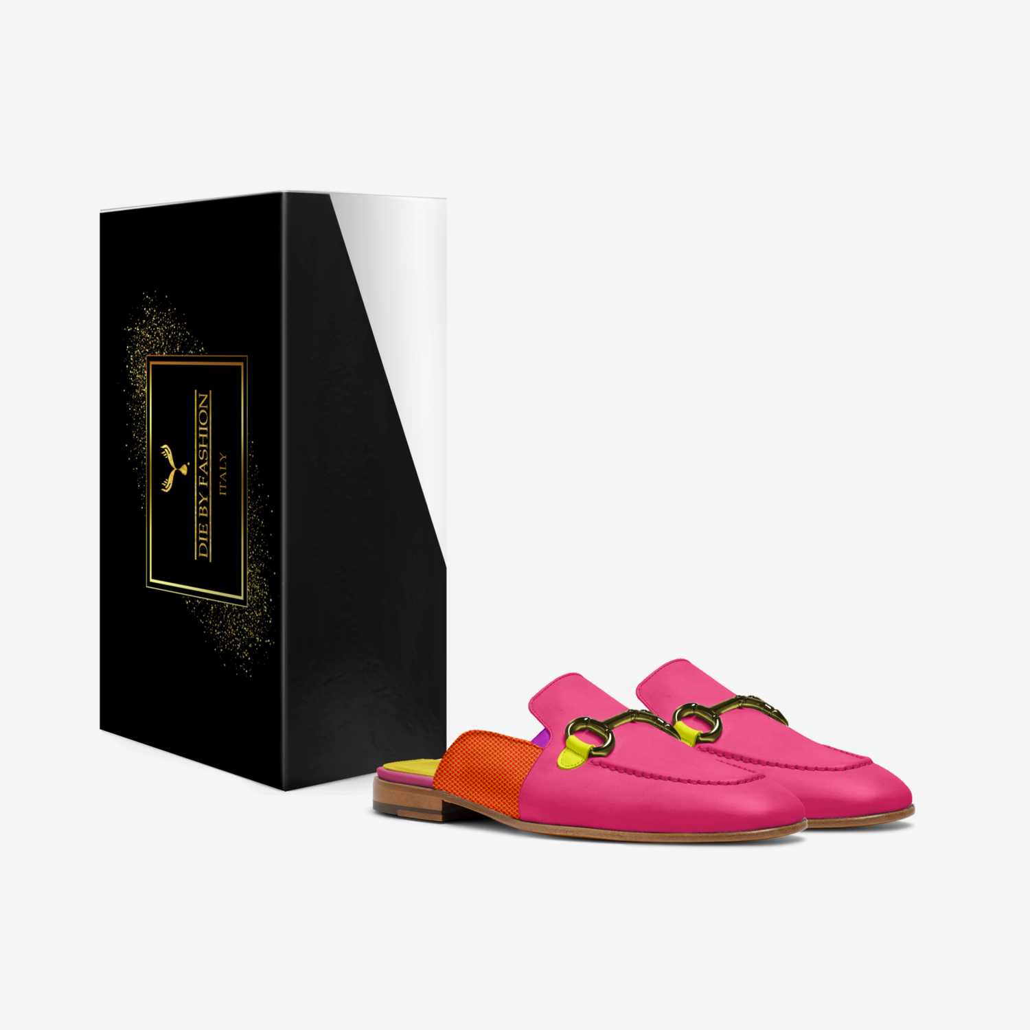 Hot Babes  custom made in Italy shoes by Rasheeda Socolove | Box view