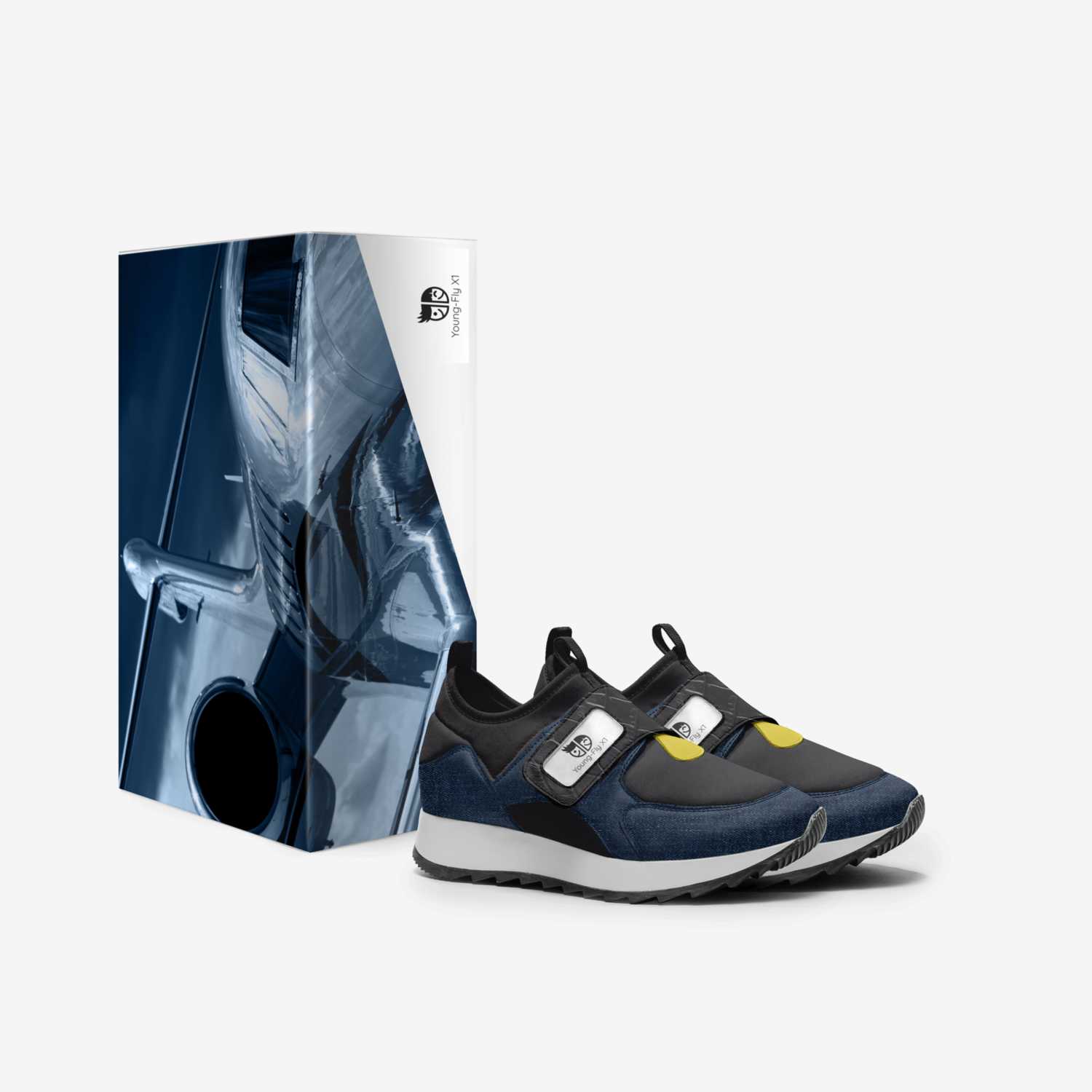 Young-Fly X1 custom made in Italy shoes by David Chamberlain Jr | Box view