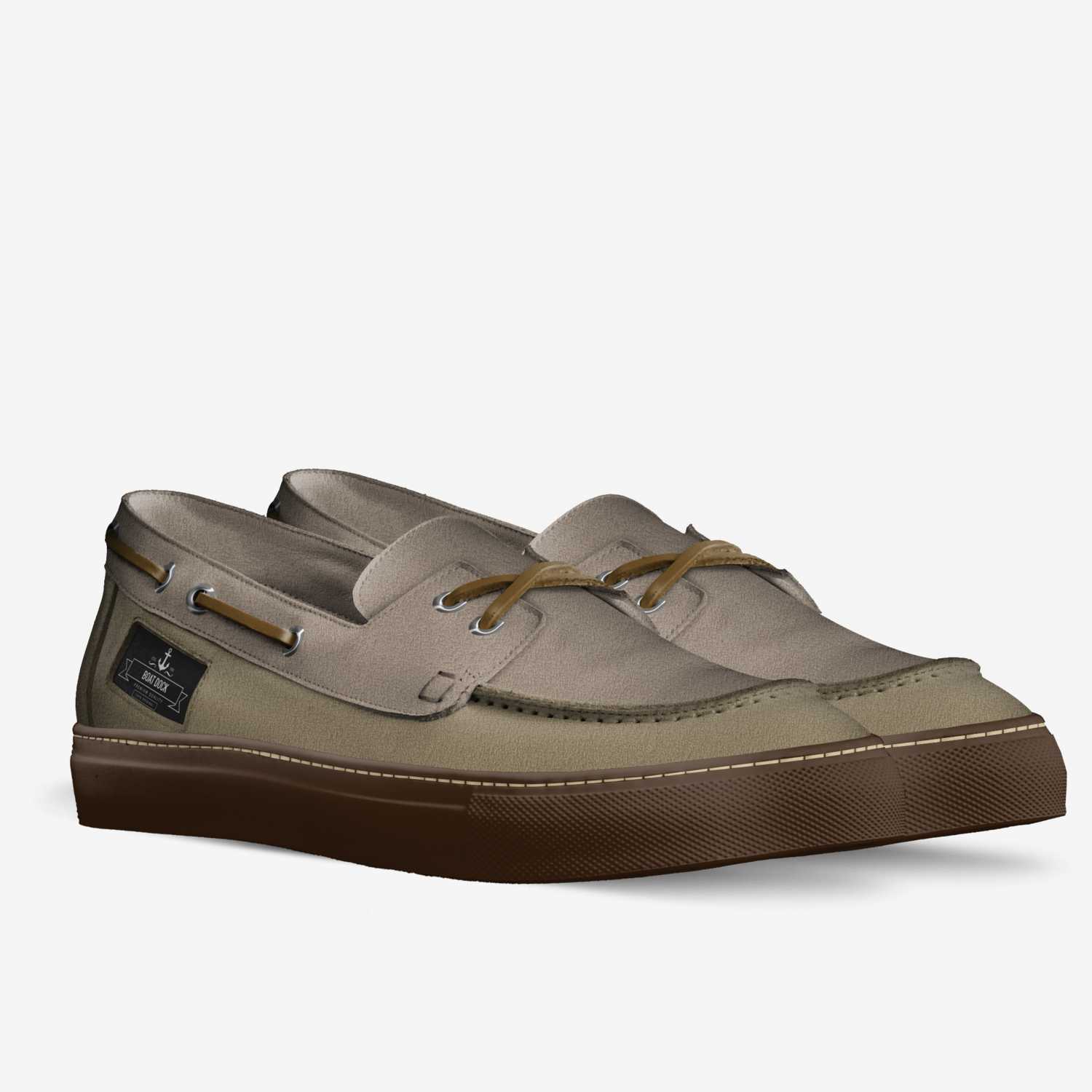 Boat dock custom made in Italy shoes by Keegan Jones | Double view
