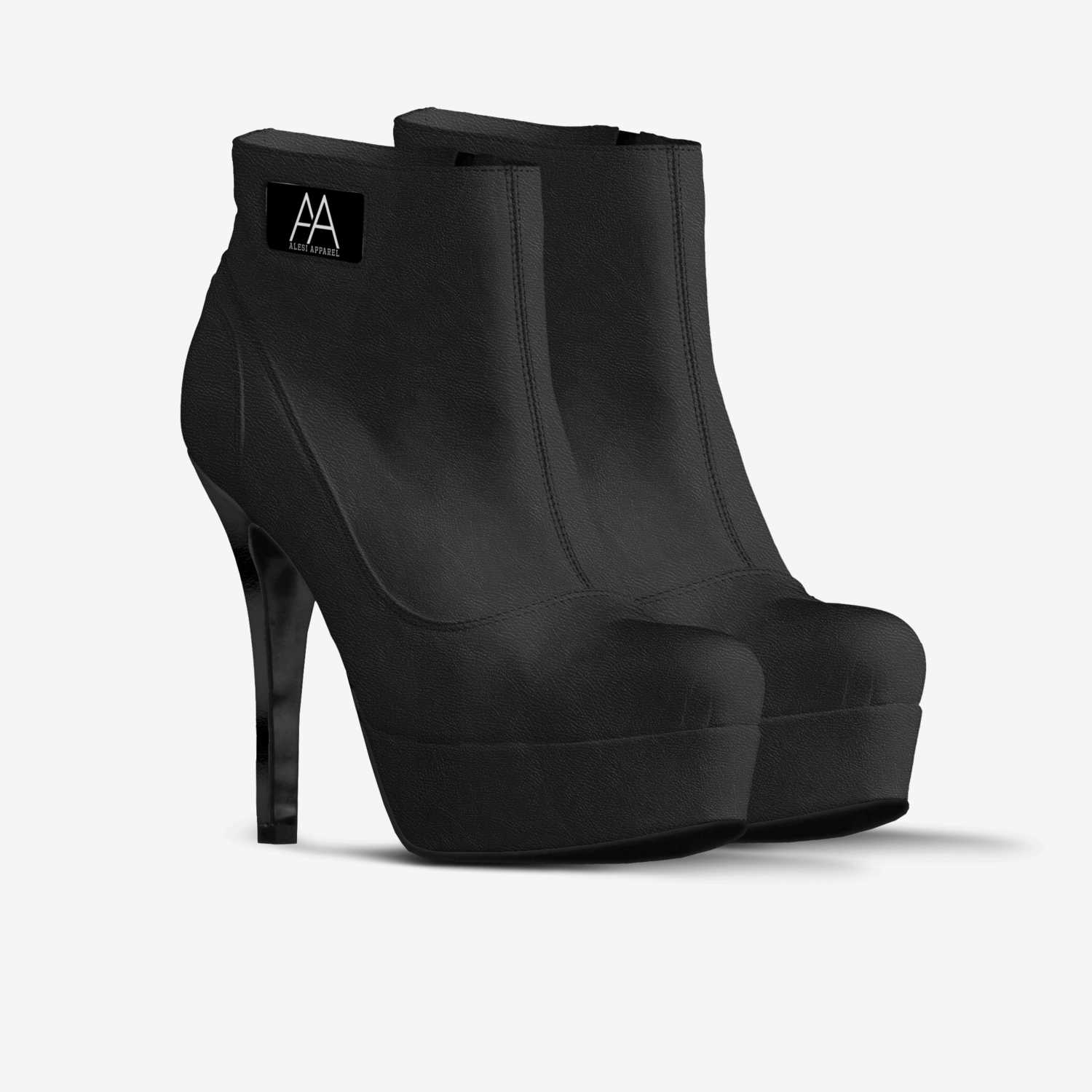 ALESI ZIPPER HEEL custom made in Italy shoes by Lonanthony Parker | Double view