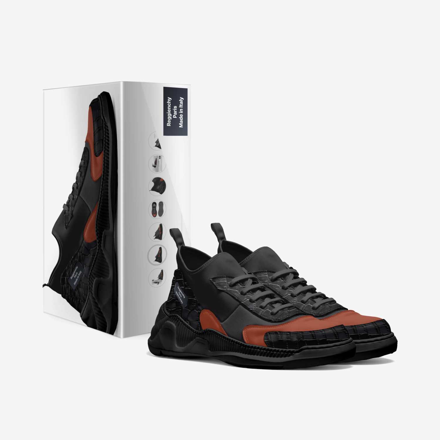 Reggienchy  custom made in Italy shoes by Reggienchy La Jolla Fashion Designer | Box view