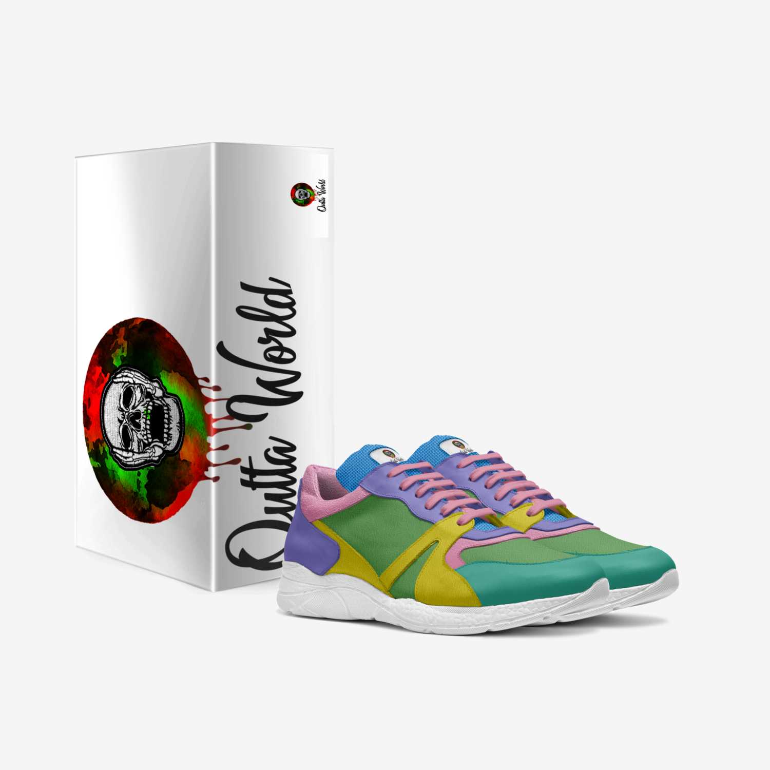 World Steppers  custom made in Italy shoes by Montrezl Harrell | Box view