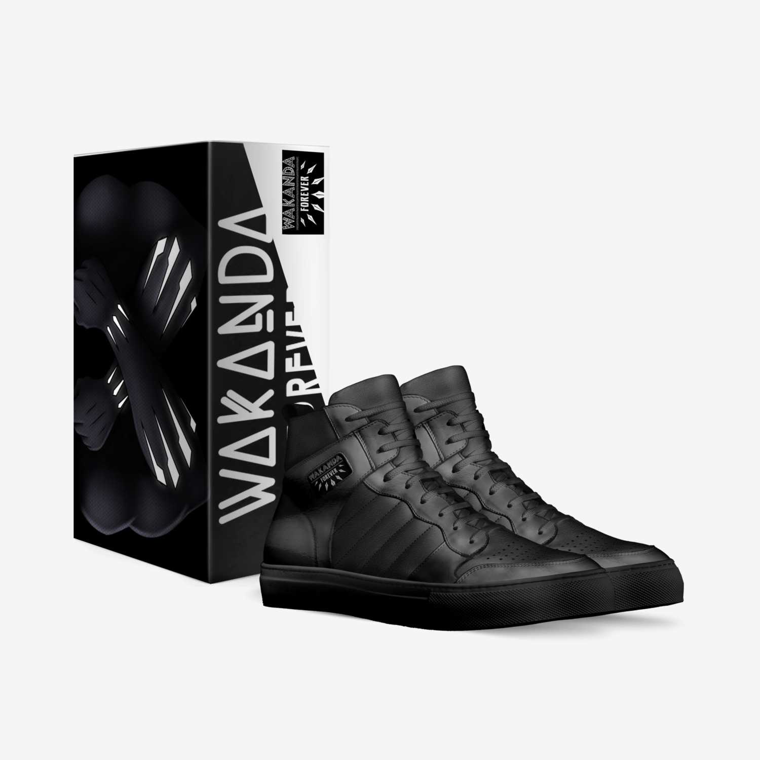 Wakanda Forever custom made in Italy shoes by Shawn Mcnair | Box view
