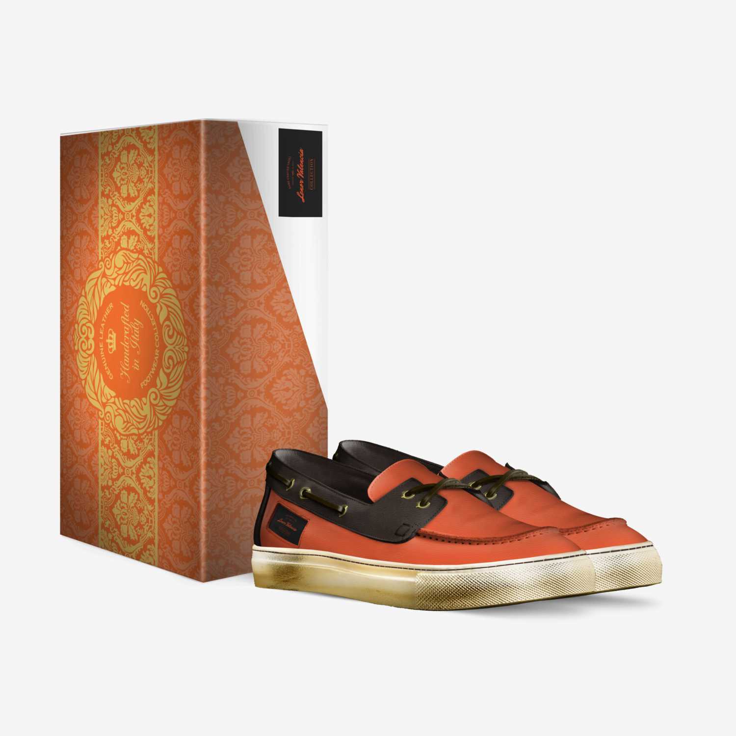 Lenor Valencia Sky custom made in Italy shoes by Lisa Valencia | Box view