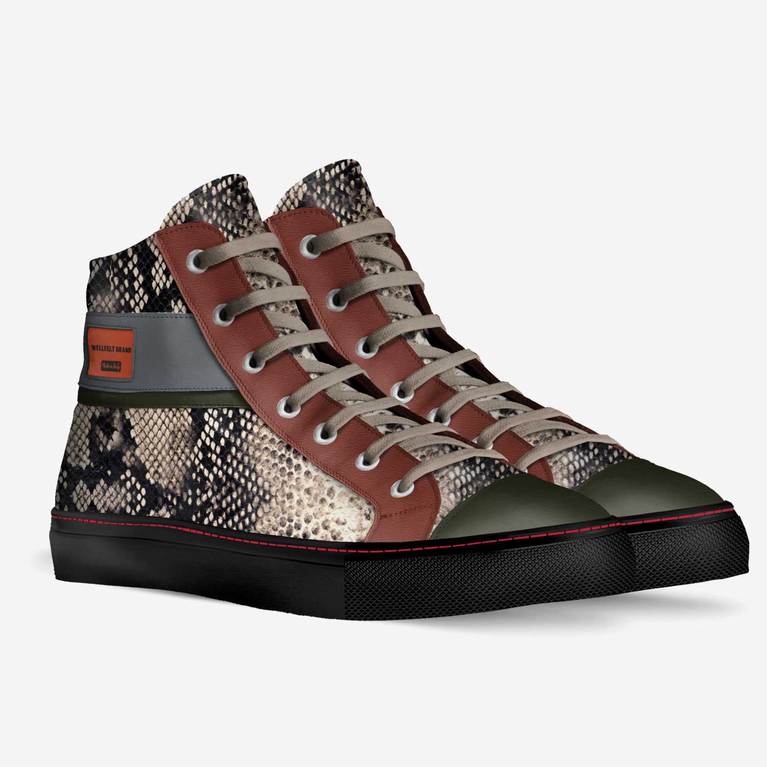 WELLFELT BRAND custom made in Italy shoes by Howard Stroman Sr | Double view