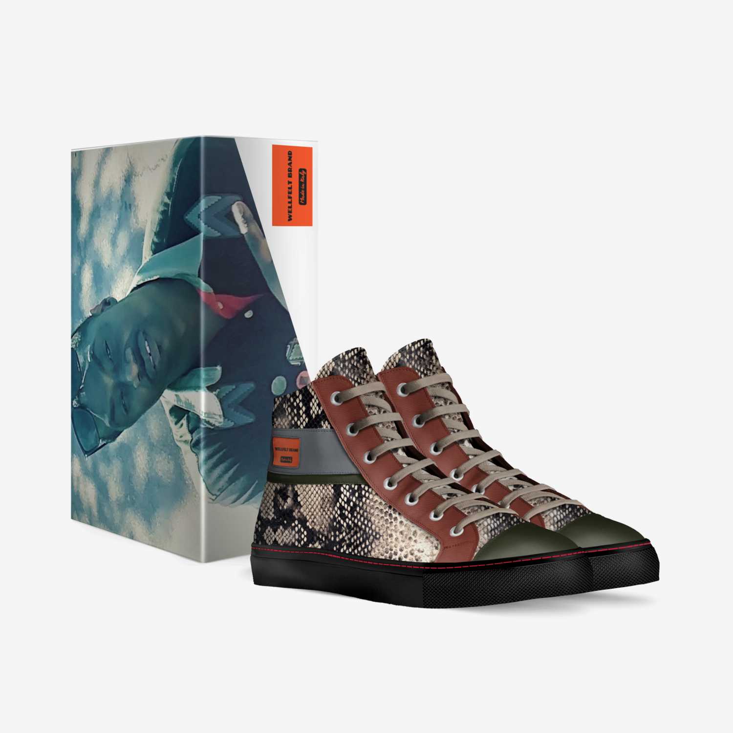 WELLFELT BRAND custom made in Italy shoes by Howard Stroman Sr | Box view