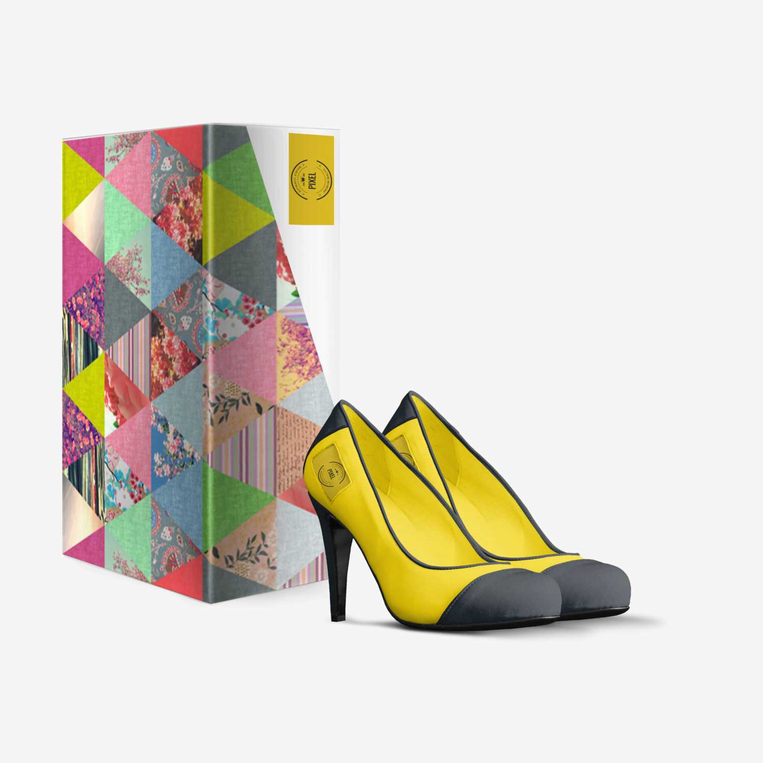 Pixel  custom made in Italy shoes by Isabella Harrison | Box view