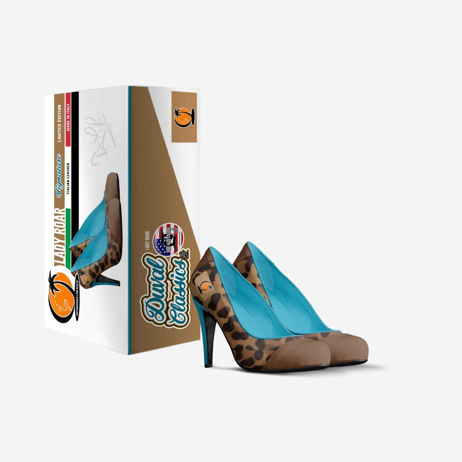 LADY ROAR custom made in Italy shoes by David Robinson | Box view