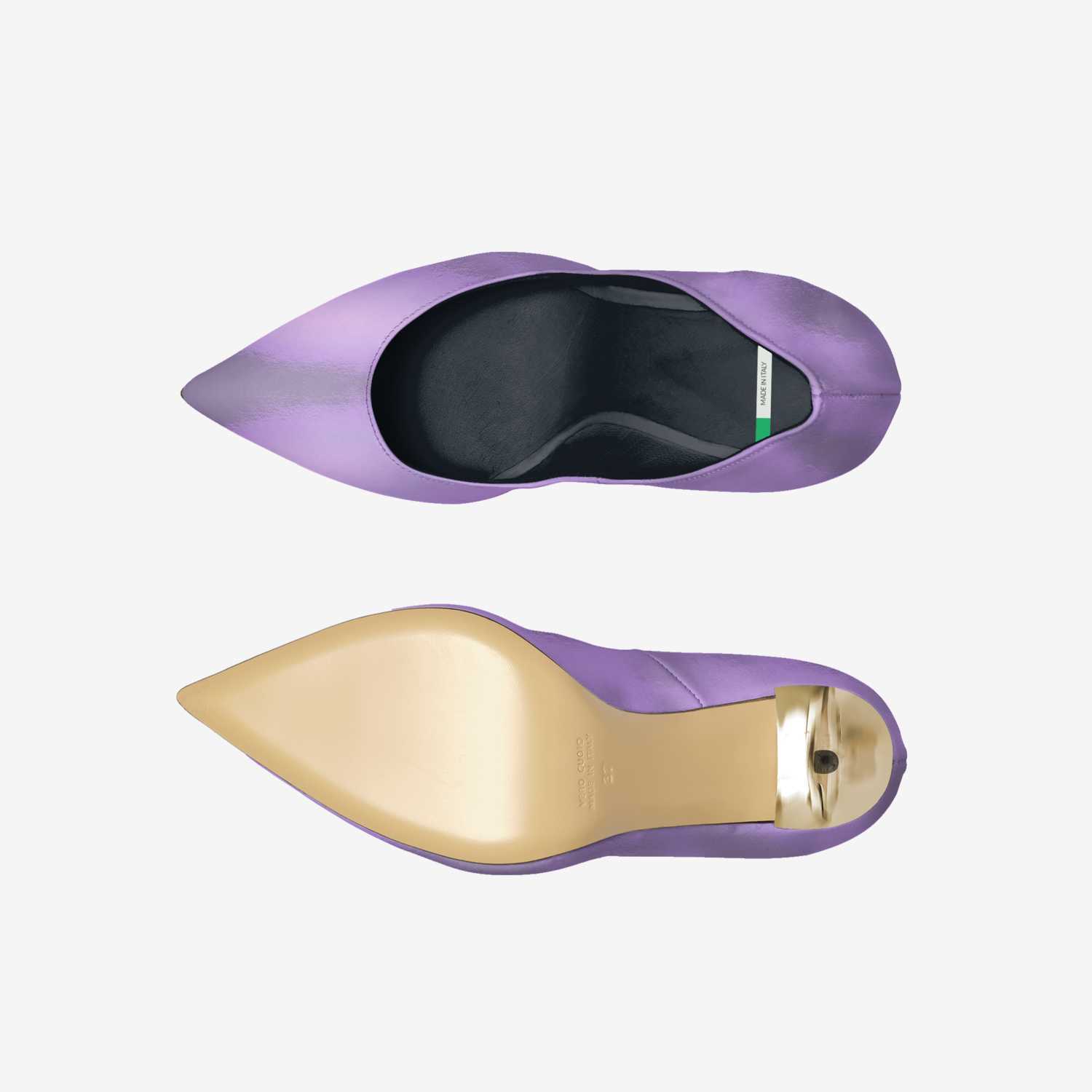 Indigo Purple custom made in Italy shoes by Jordon Toomer | Top view