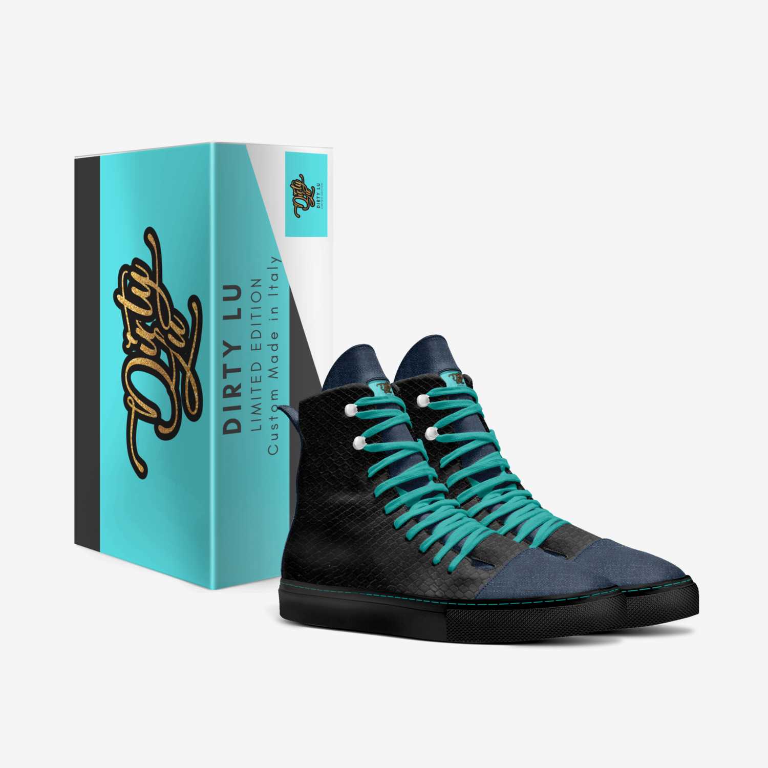 Dirty Lu custom made in Italy shoes by Luan Heslin | Box view