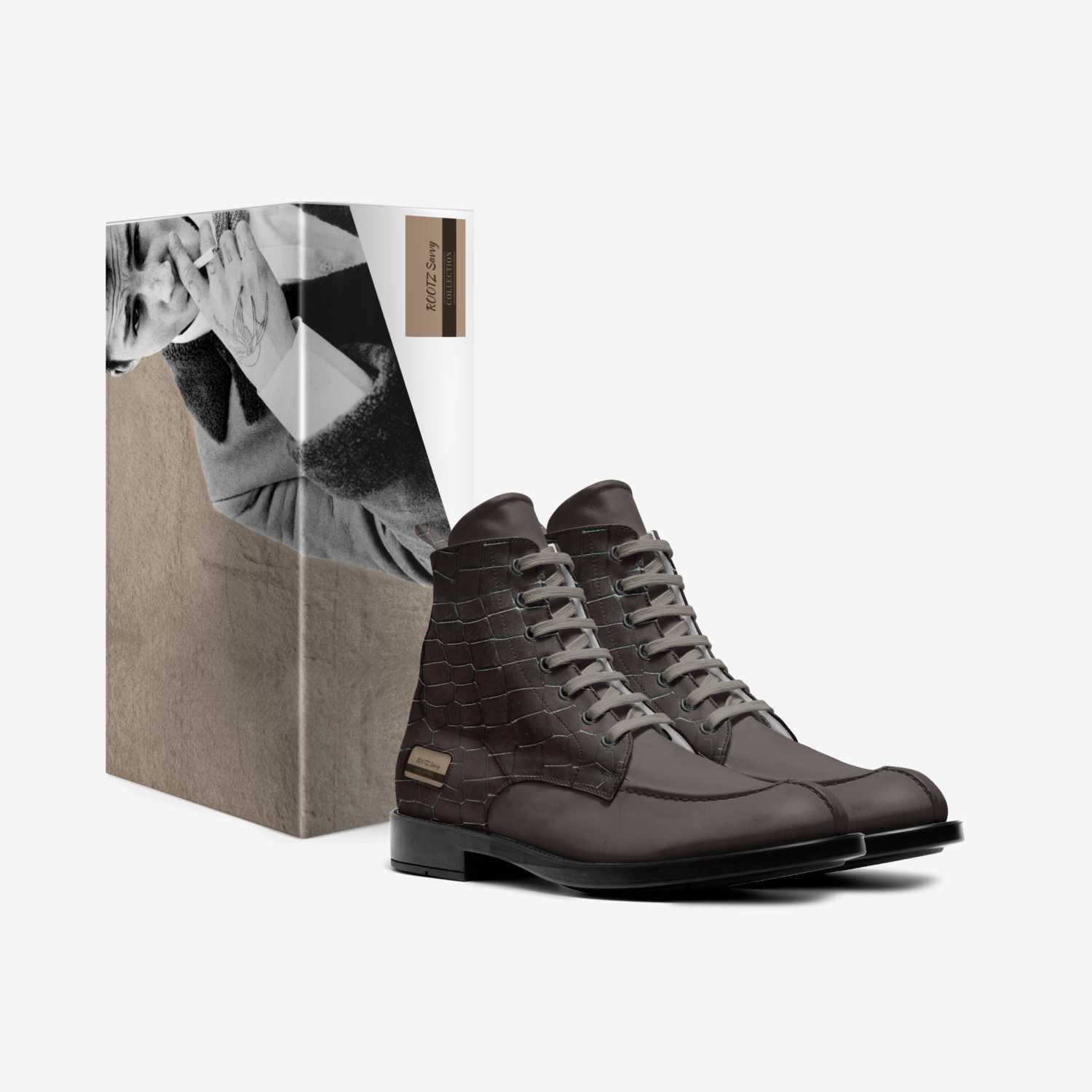 ROOTZ Savvy custom made in Italy shoes by Fereca Jancley Footwear | Box view