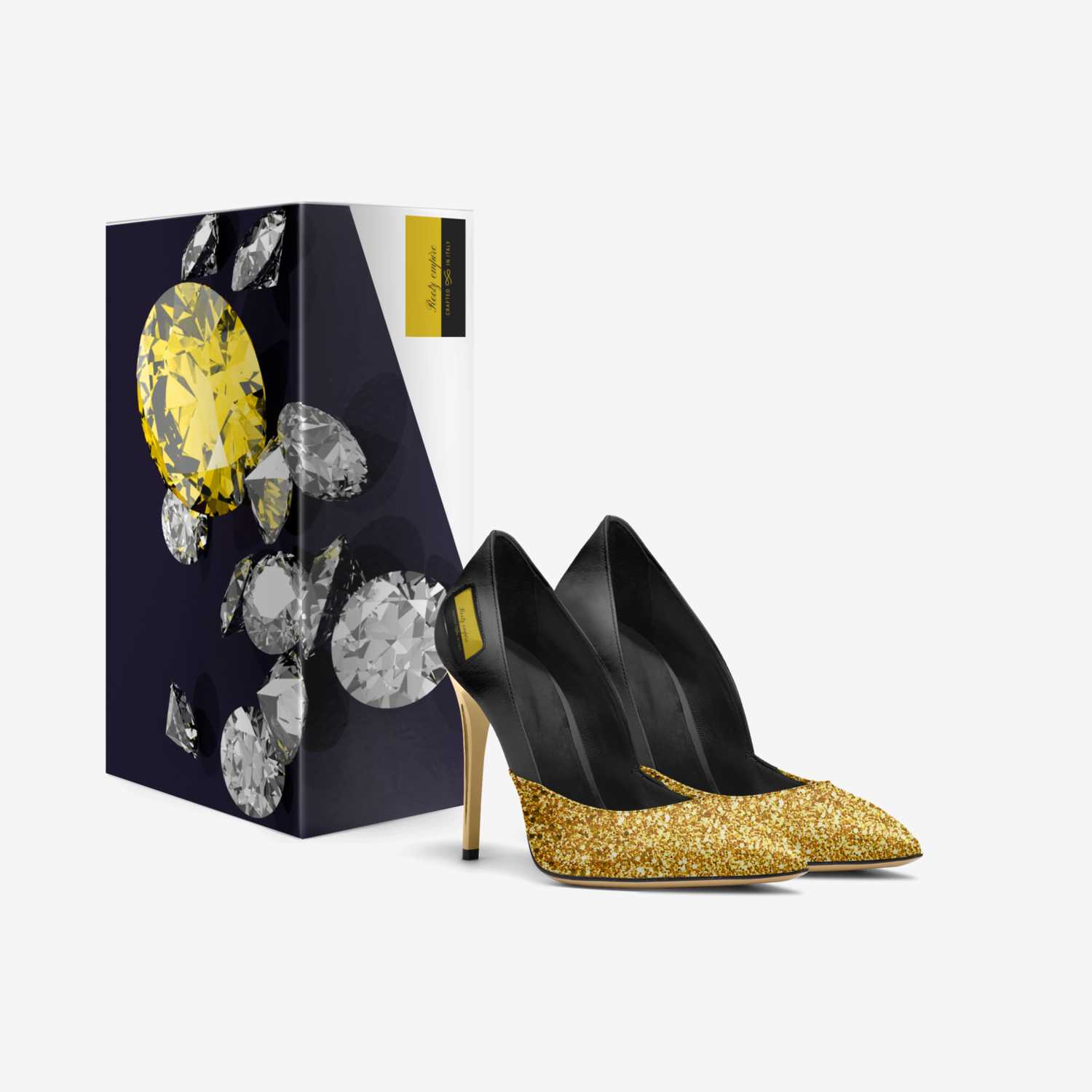 Rootz empire custom made in Italy shoes by Fereca Jancley Footwear | Box view