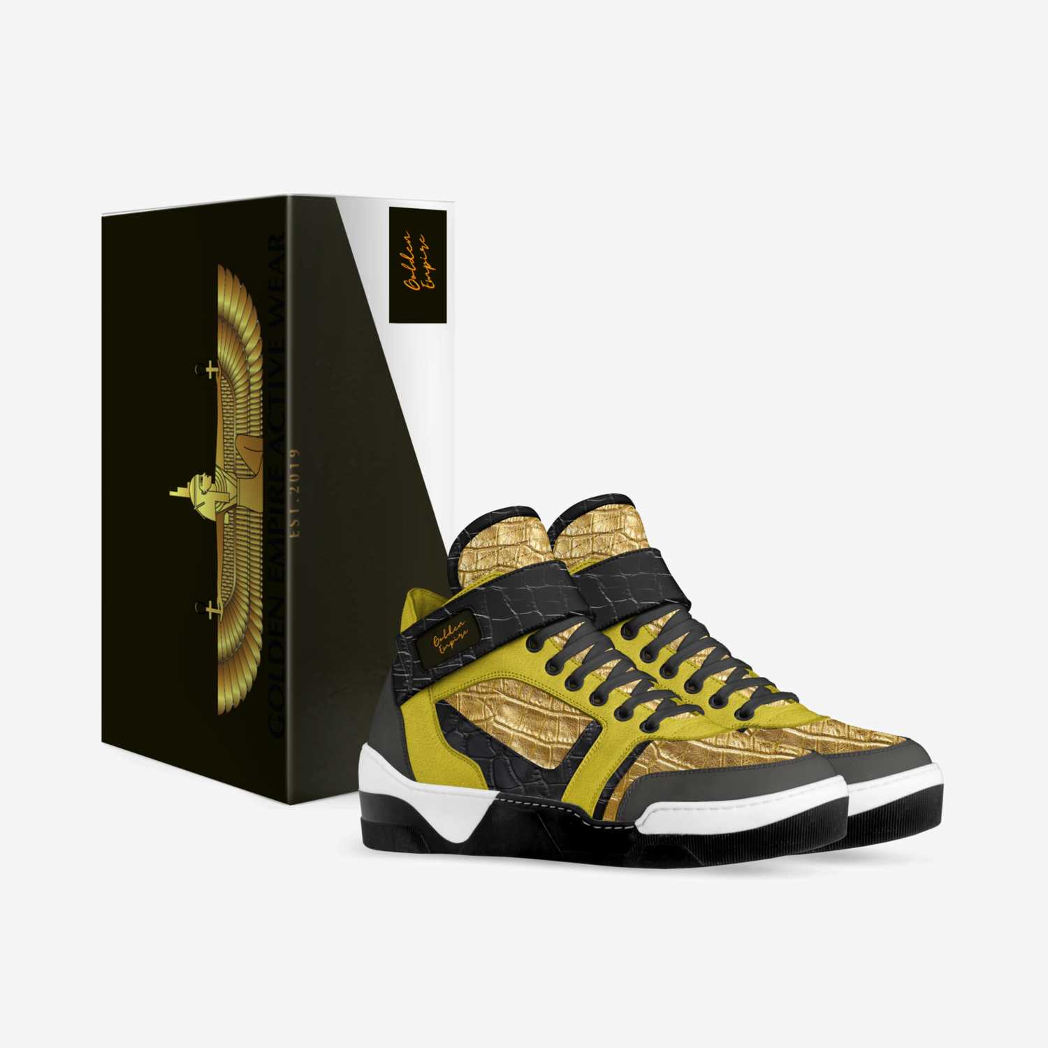 Golden Empire custom made in Italy shoes by Golden Empire Active Wear | Box view