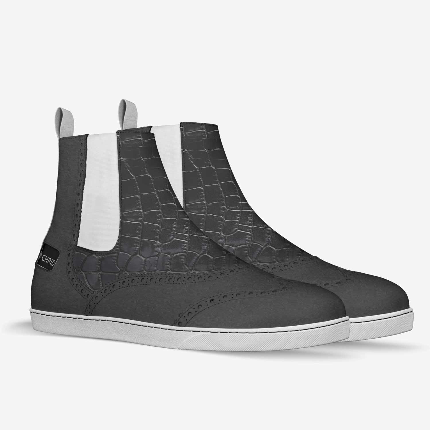CHRIŌ custom made in Italy shoes by Hakeem Collins | Double view