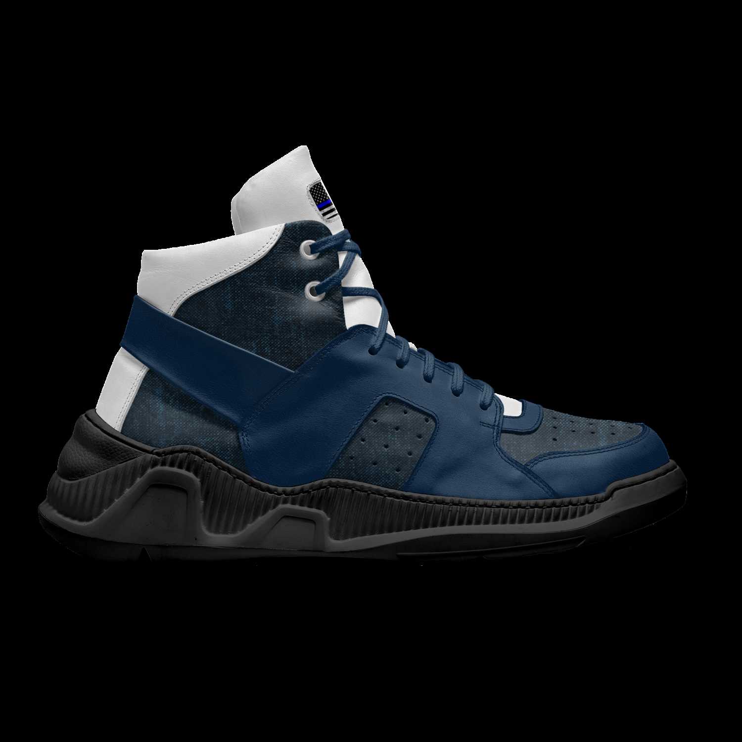 Thin blue store line nike shoes