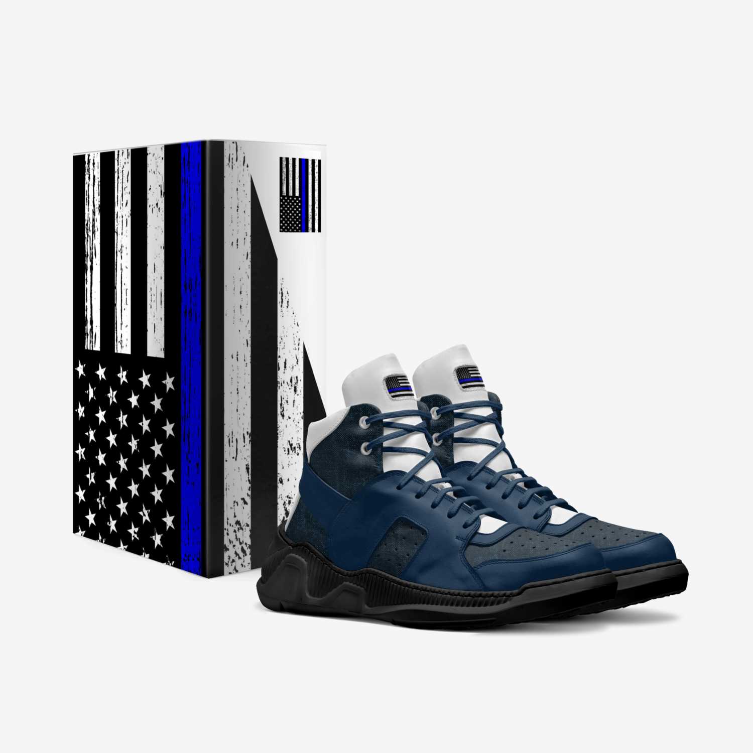 Thin Blue Line custom made in Italy shoes by Vth Global | Box view
