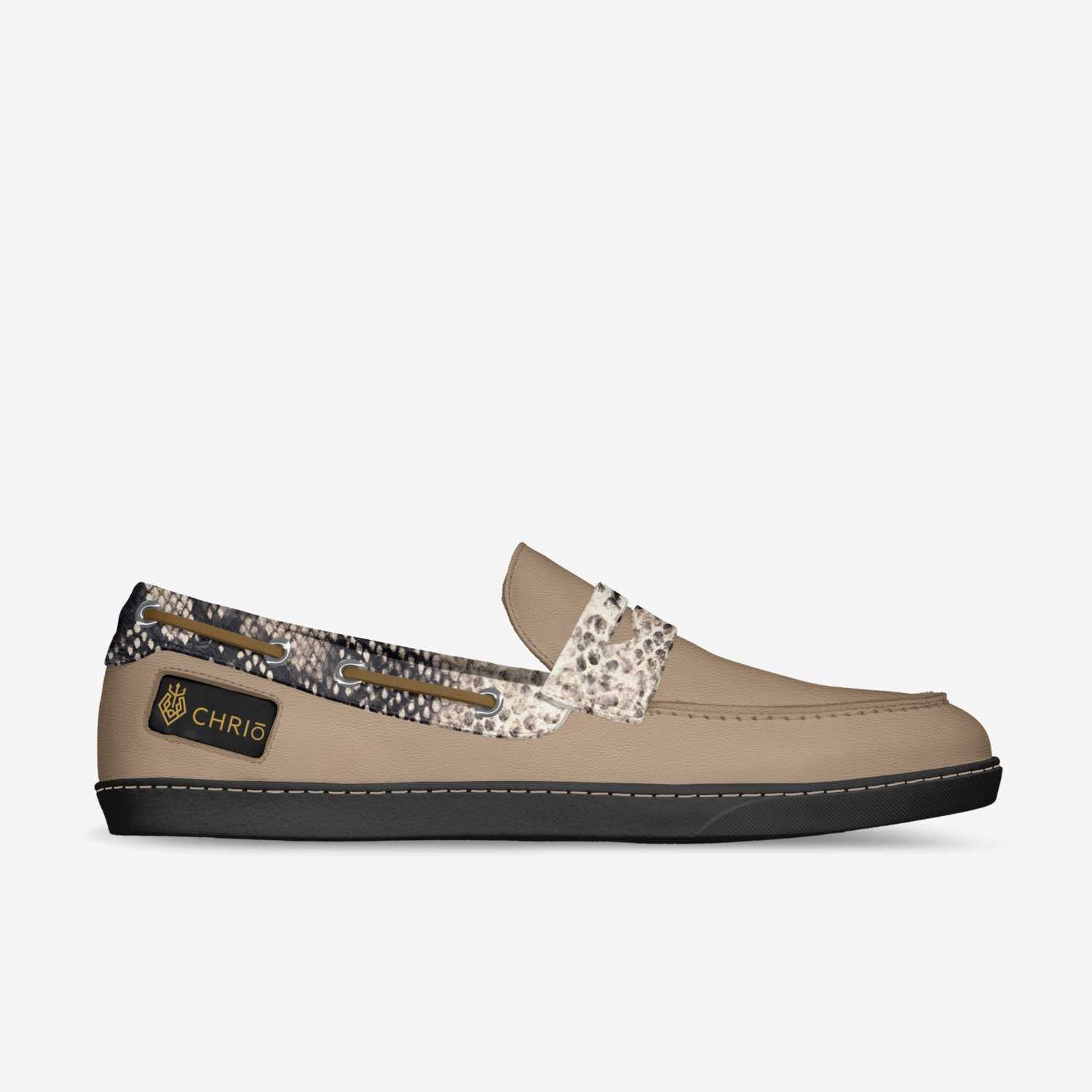 CHRIŌ custom made in Italy shoes by Hakeem Collins | Side view