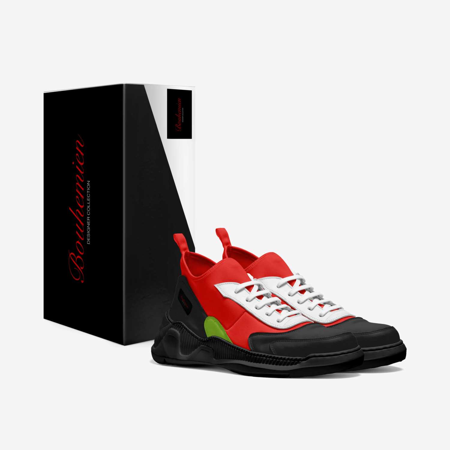 Bouhemien custom made in Italy shoes by Lewy Bluestrips | Box view