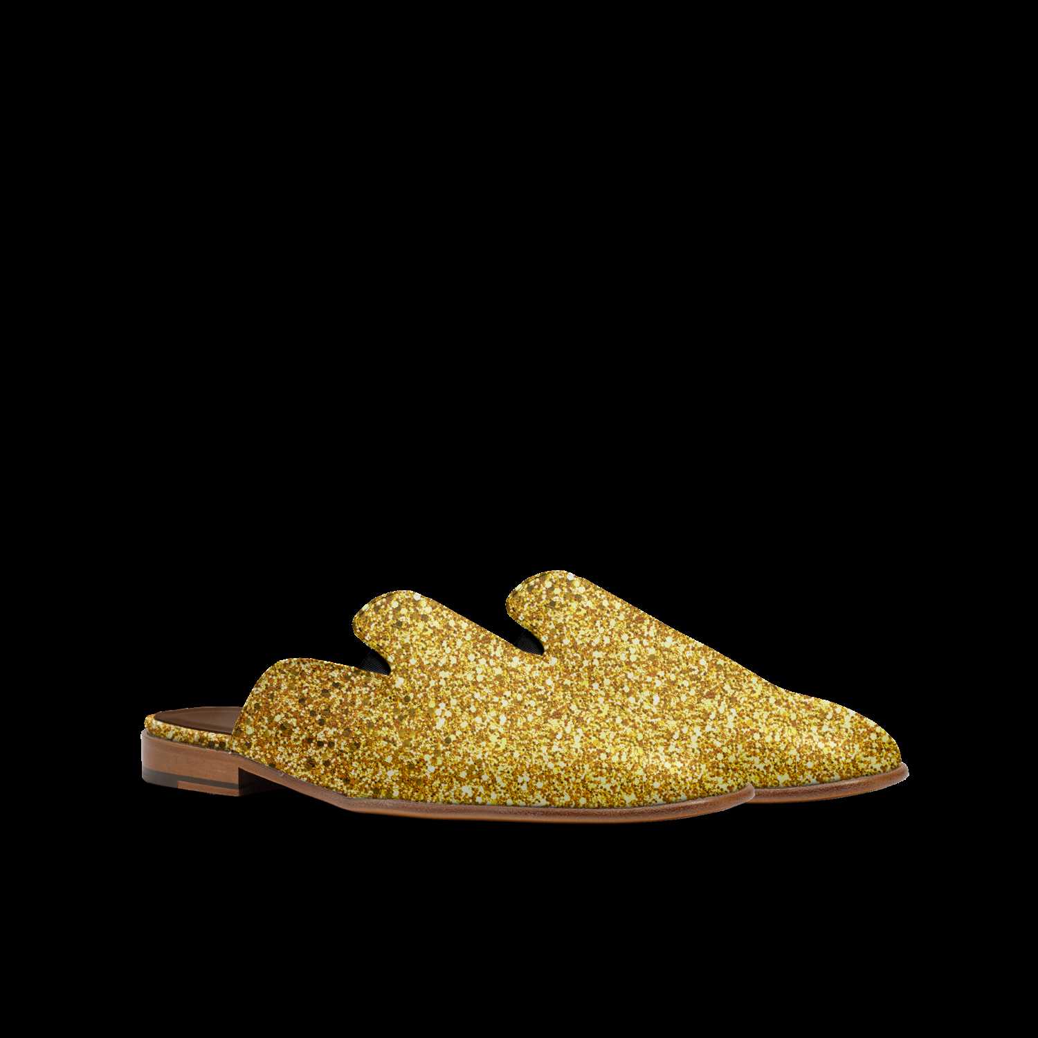 Gold best sale slipper shoes