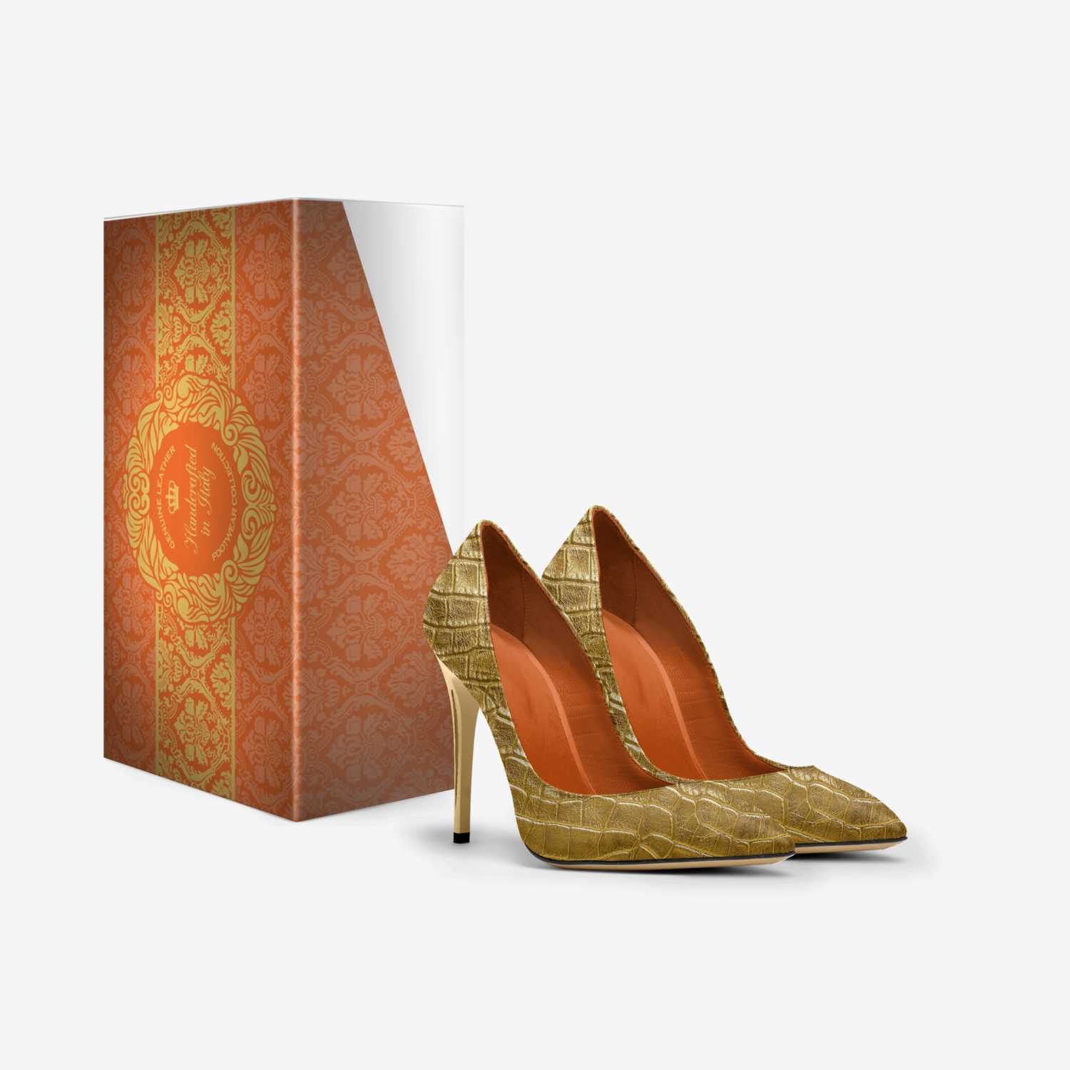 Diamond Steps custom made in Italy shoes by Sophia Mari | Box view