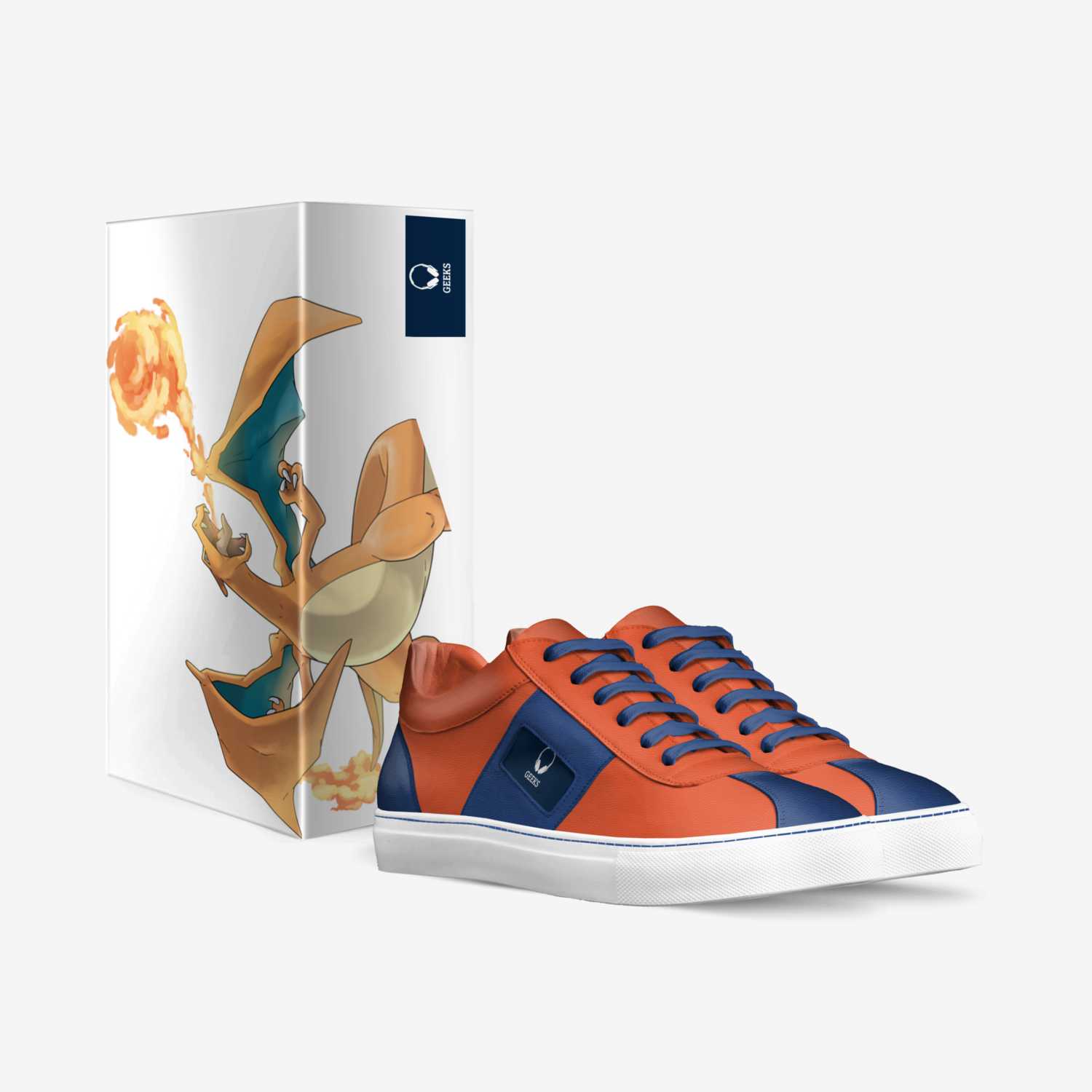 Charizards custom made in Italy shoes by Ryan Brown | Box view