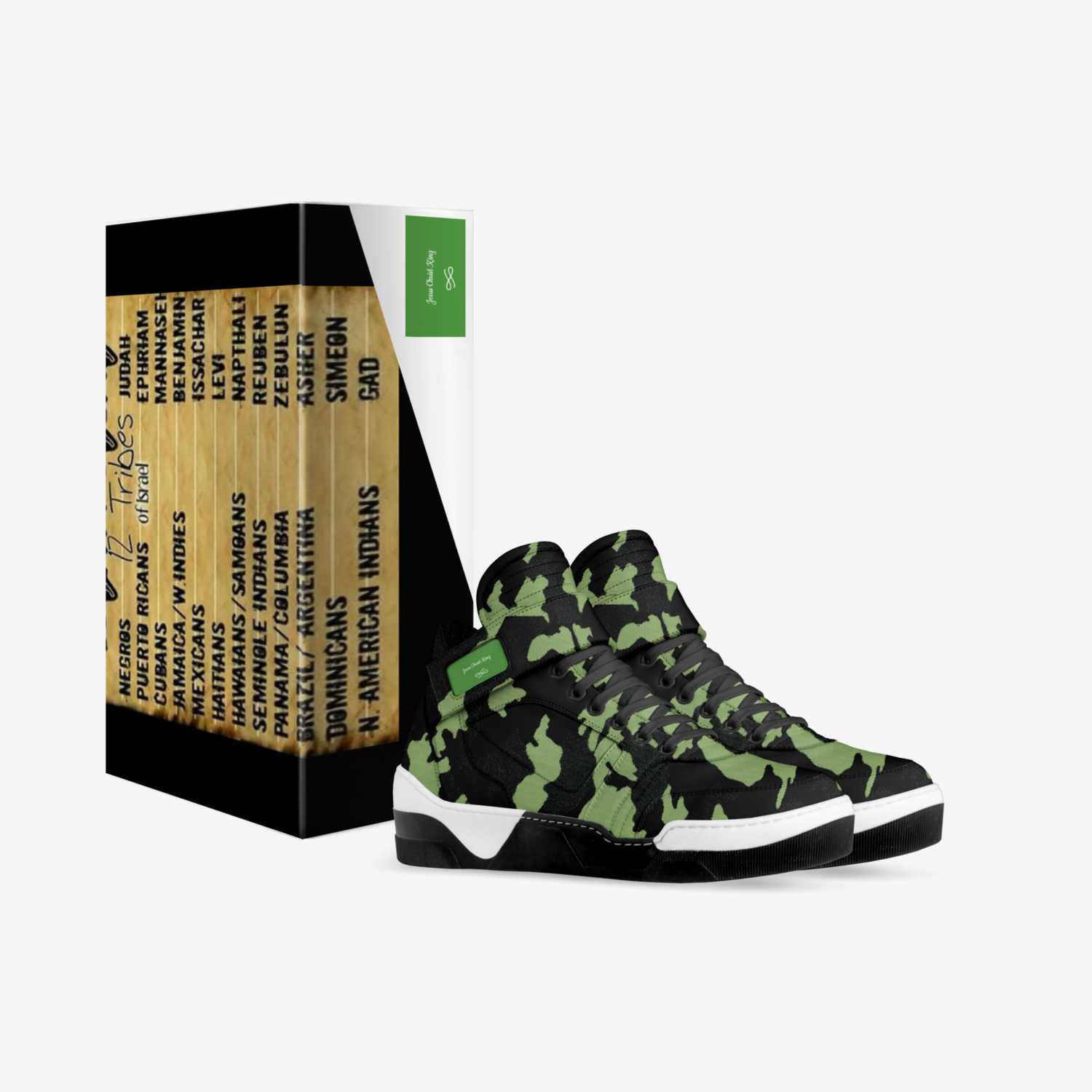 Jesus Christ King custom made in Italy shoes by Jason Maurice Riles | Box view